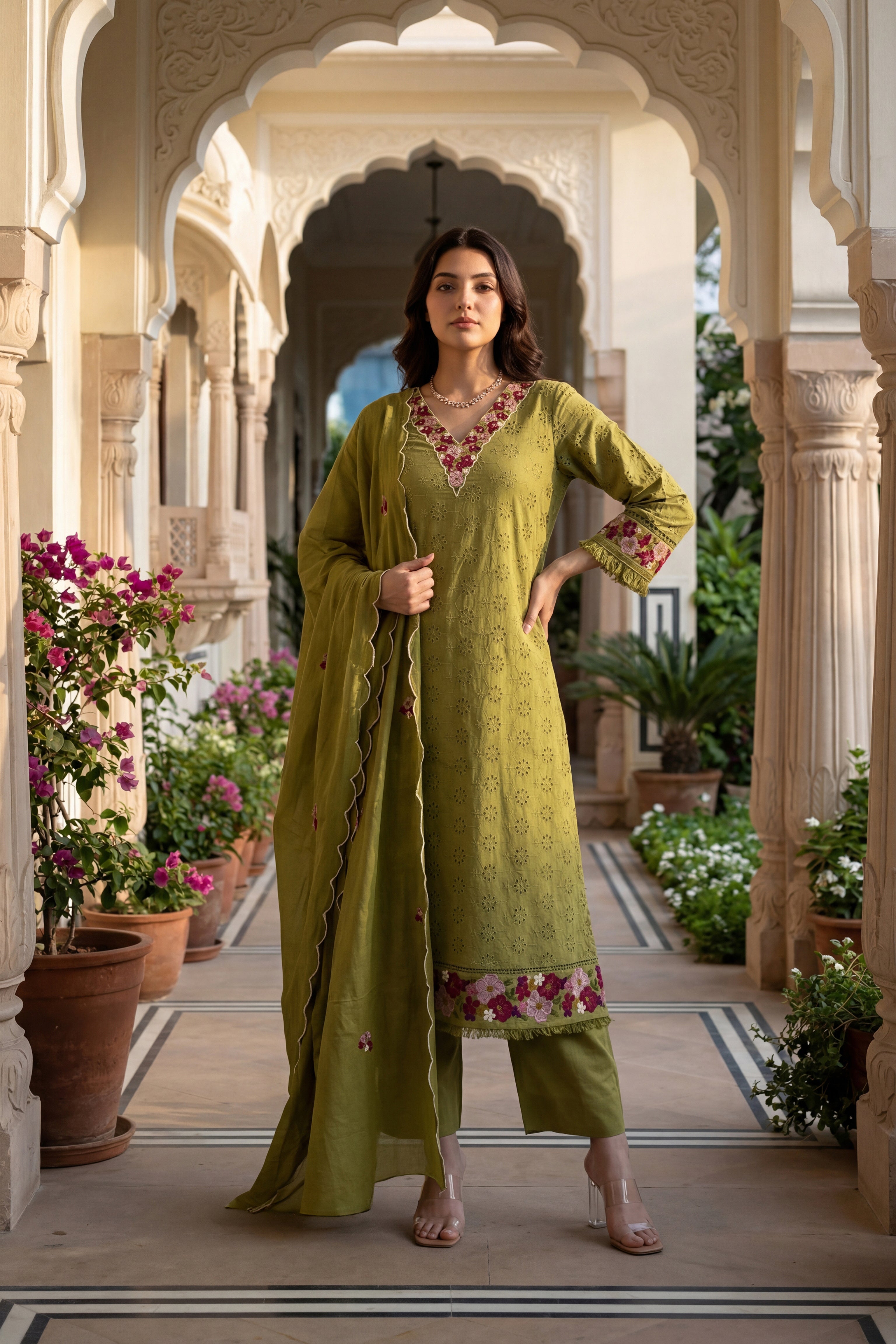 Mehendi Grace Suit Set