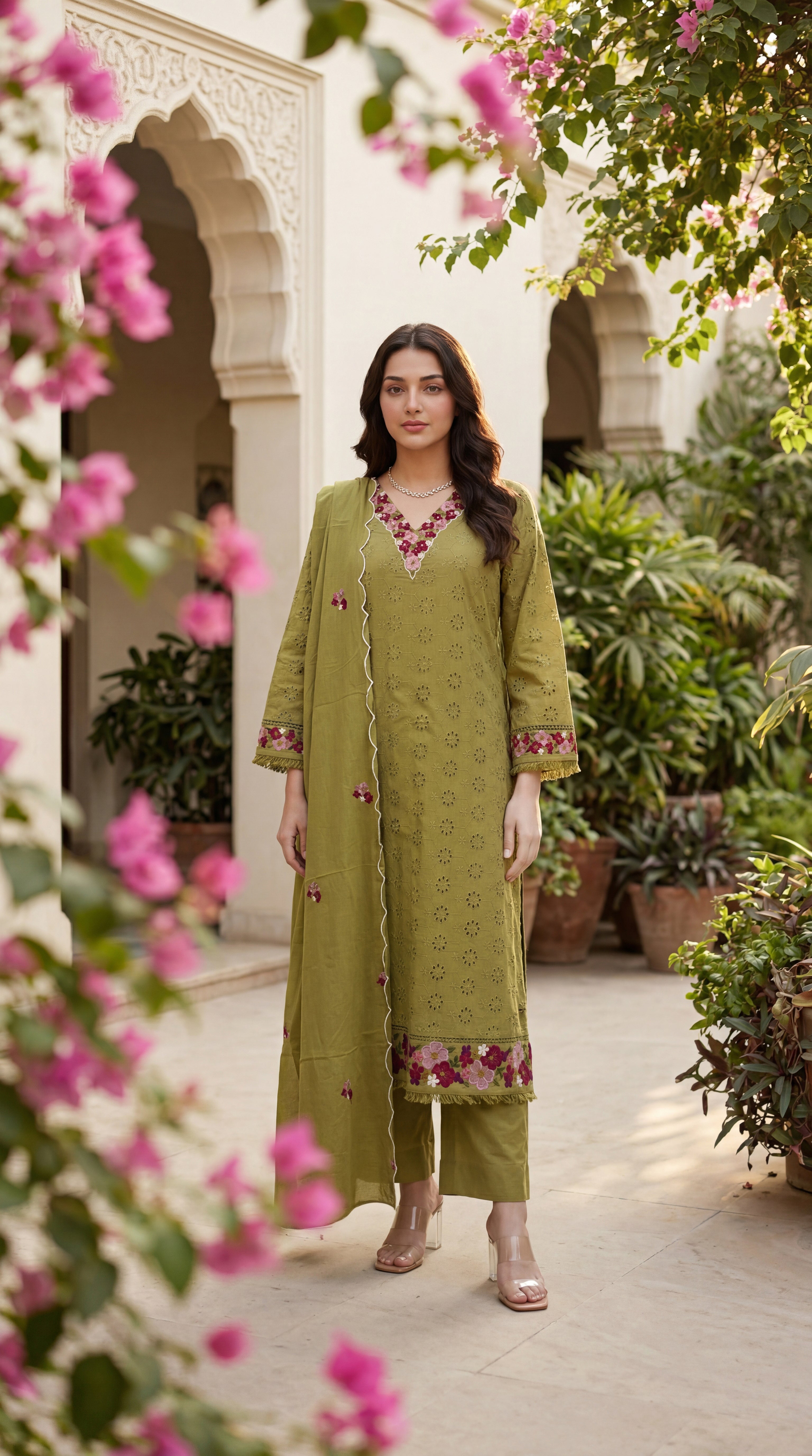 Mehendi Aura Grace Suit Set