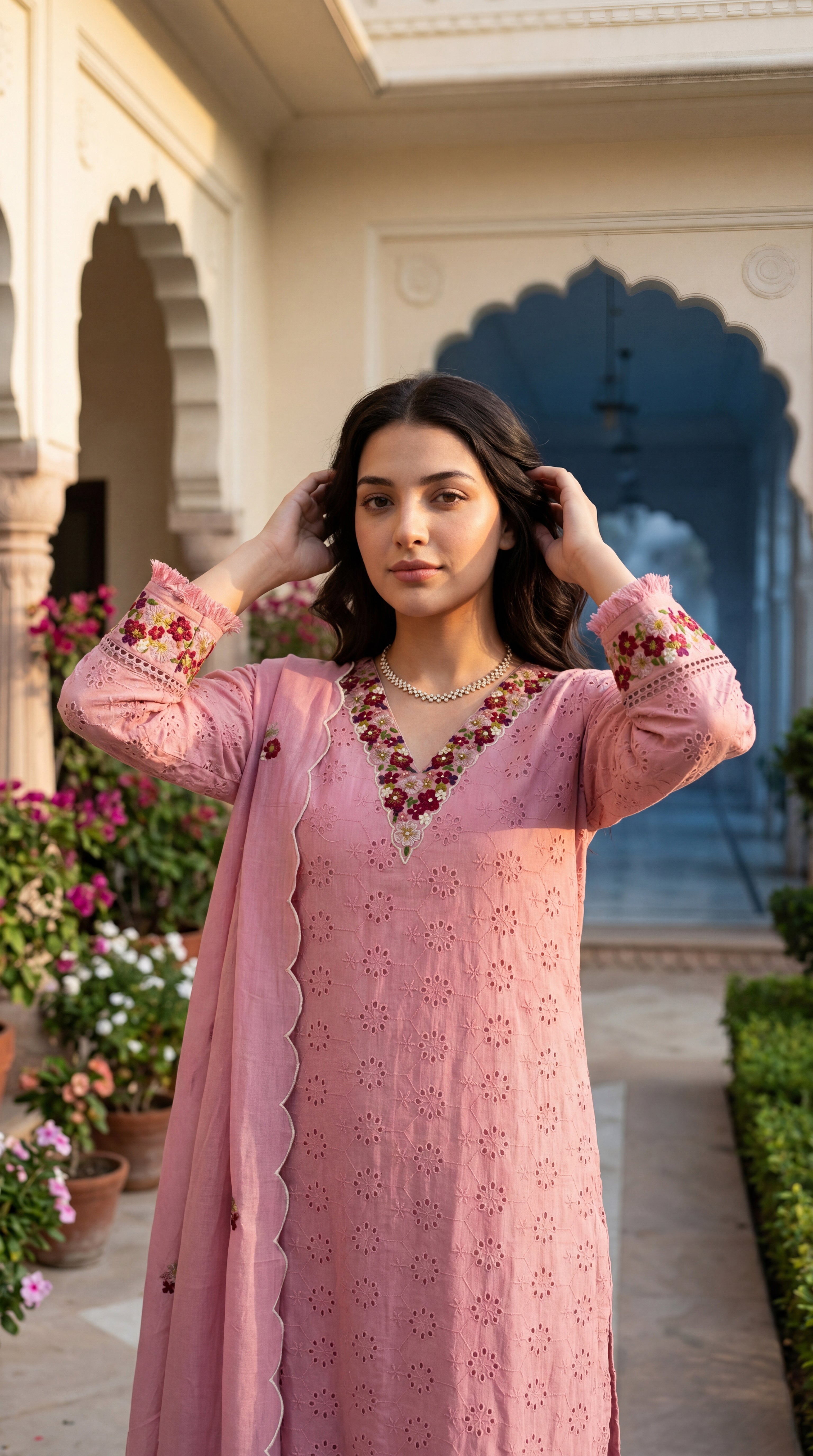 Blush Petal Grace Suit Set