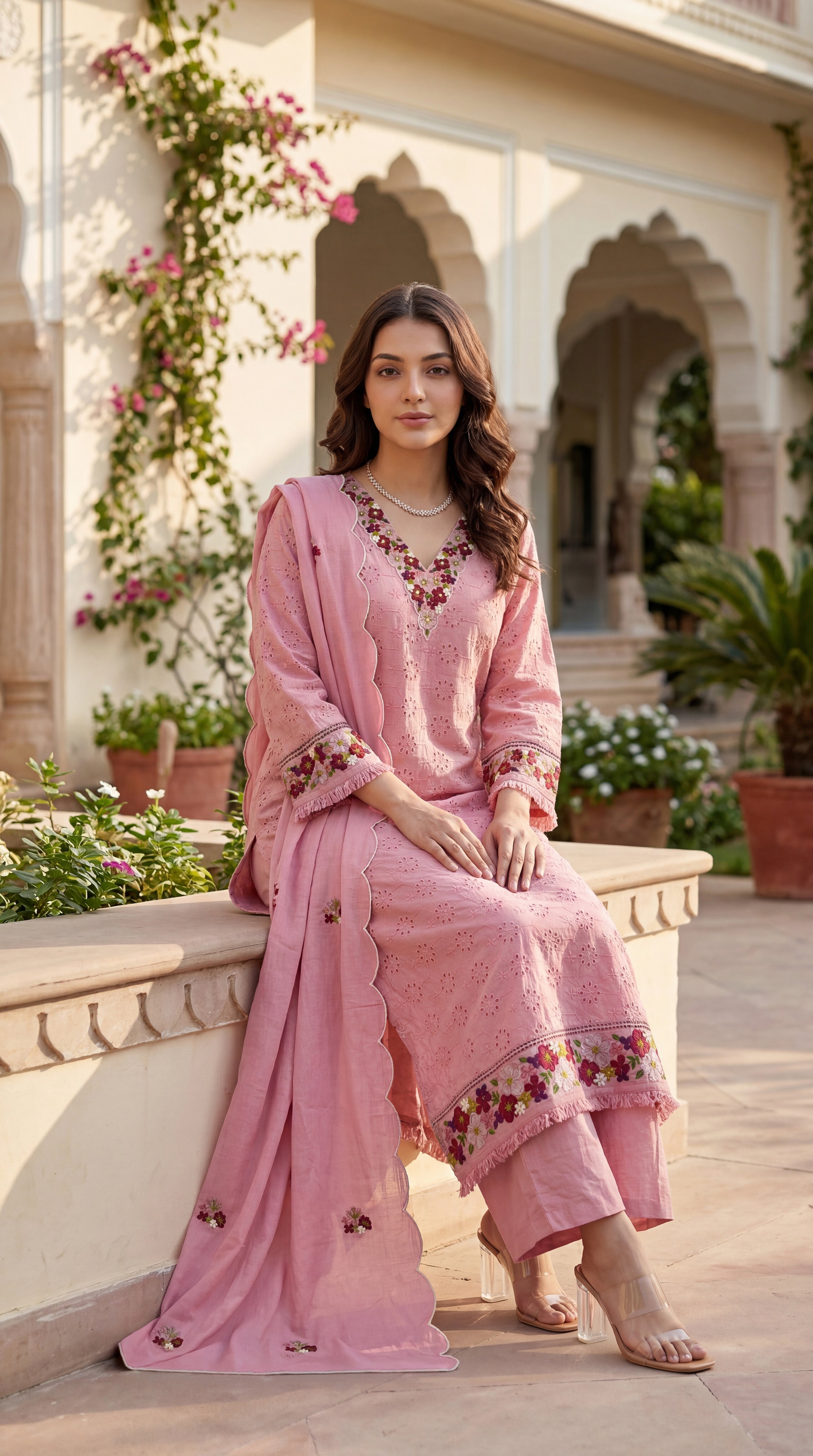 Blush Petal Grace Suit Set