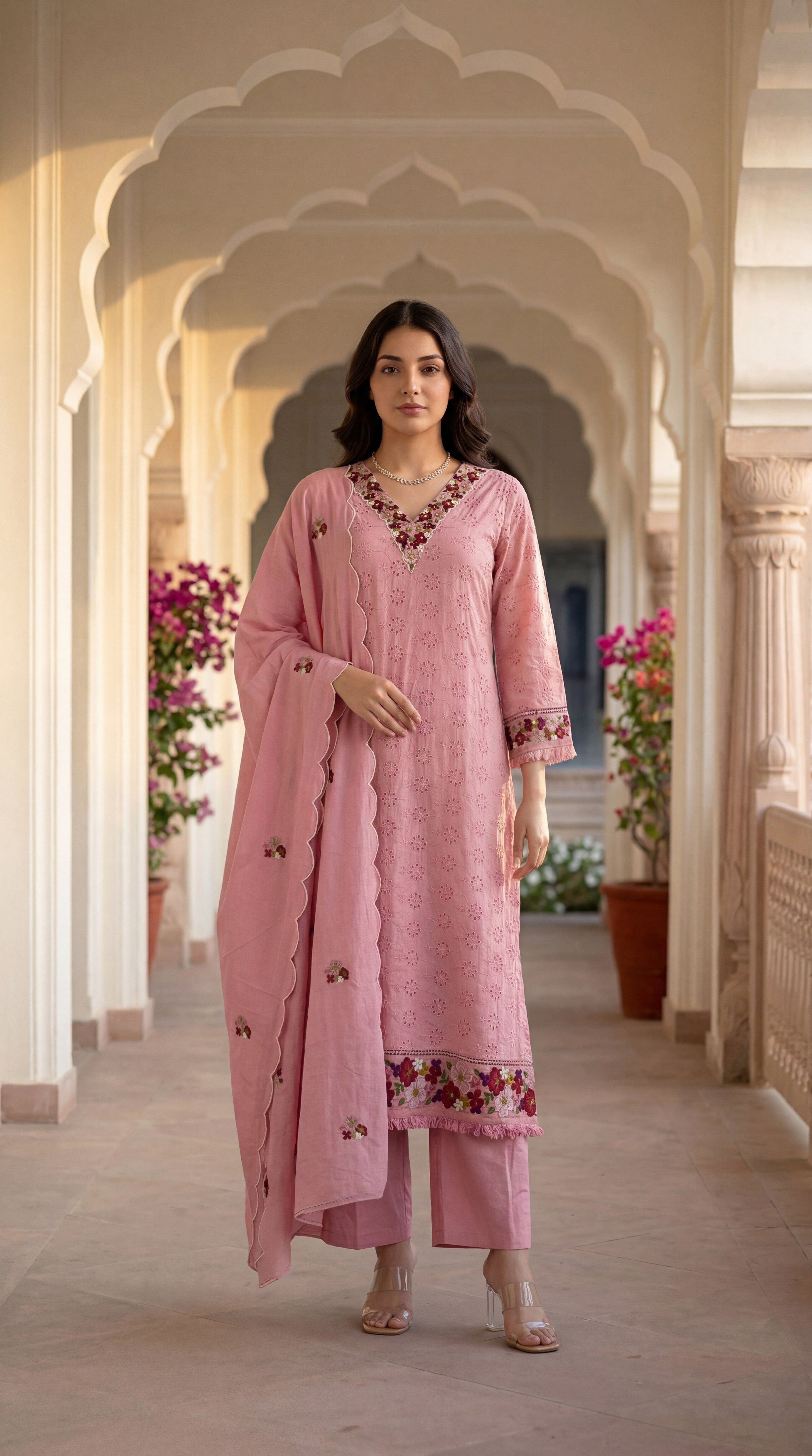 Blush Petal Grace Suit Set