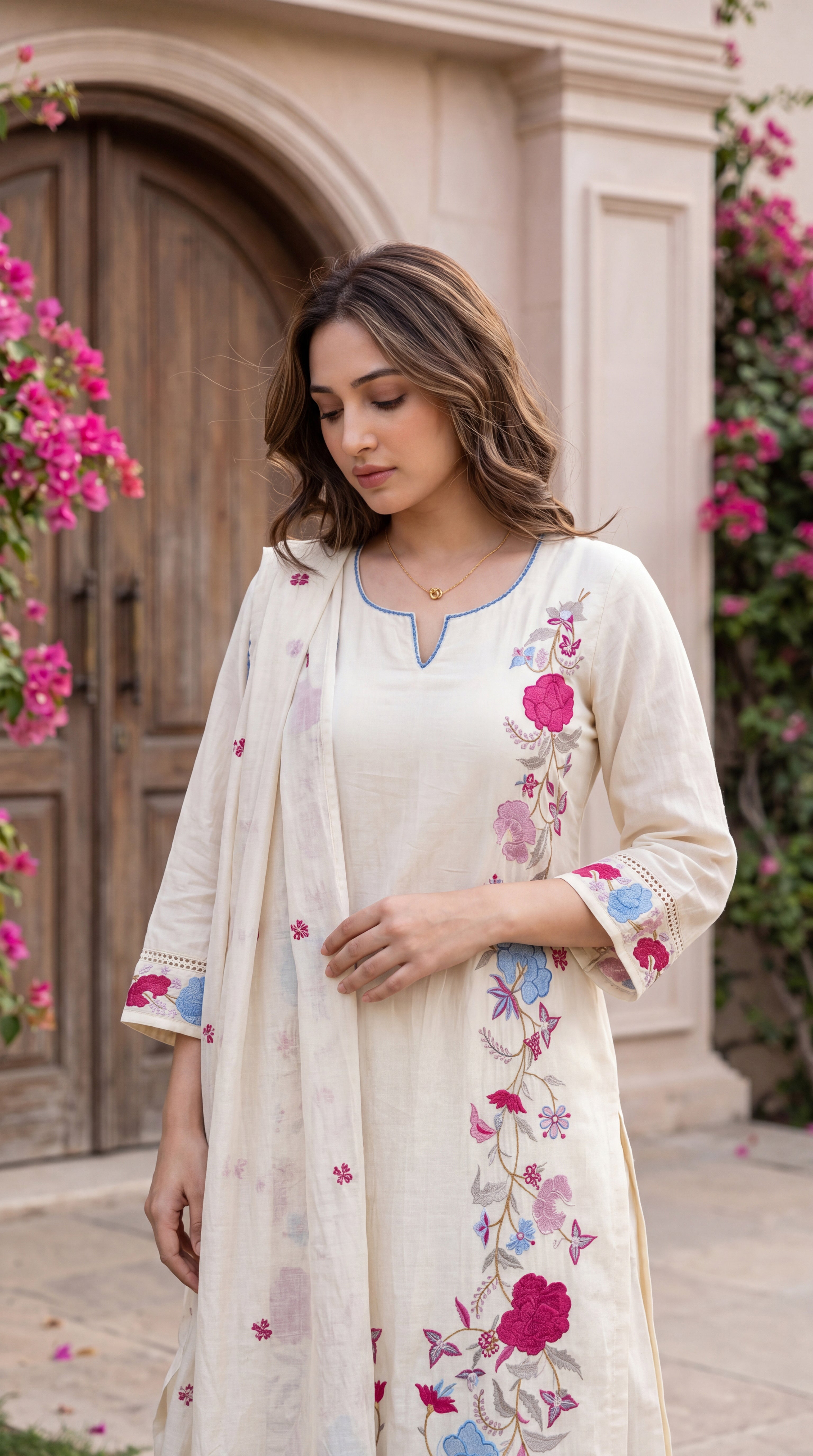 Ivory Bloom Suit Set