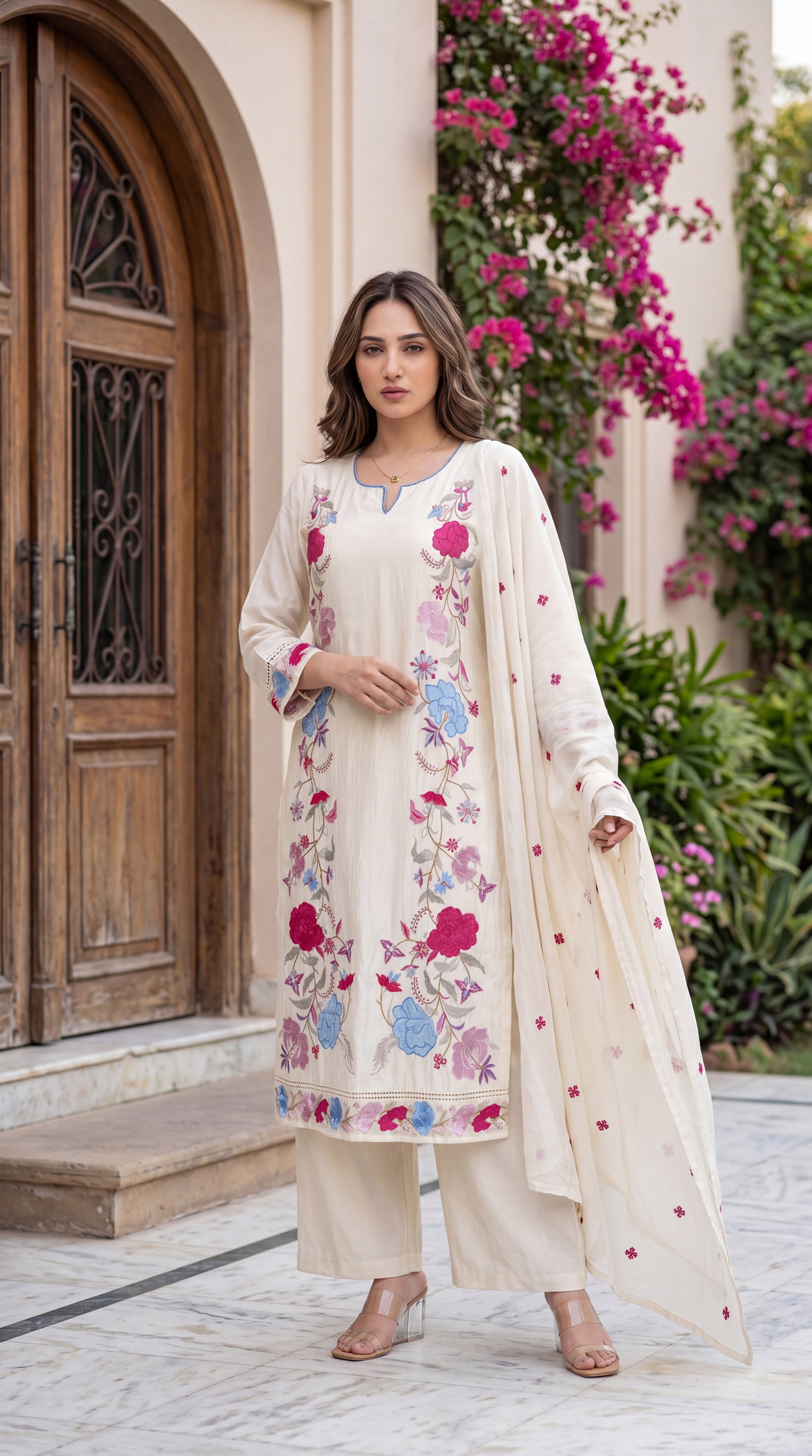 Ivory Bloom Suit Set