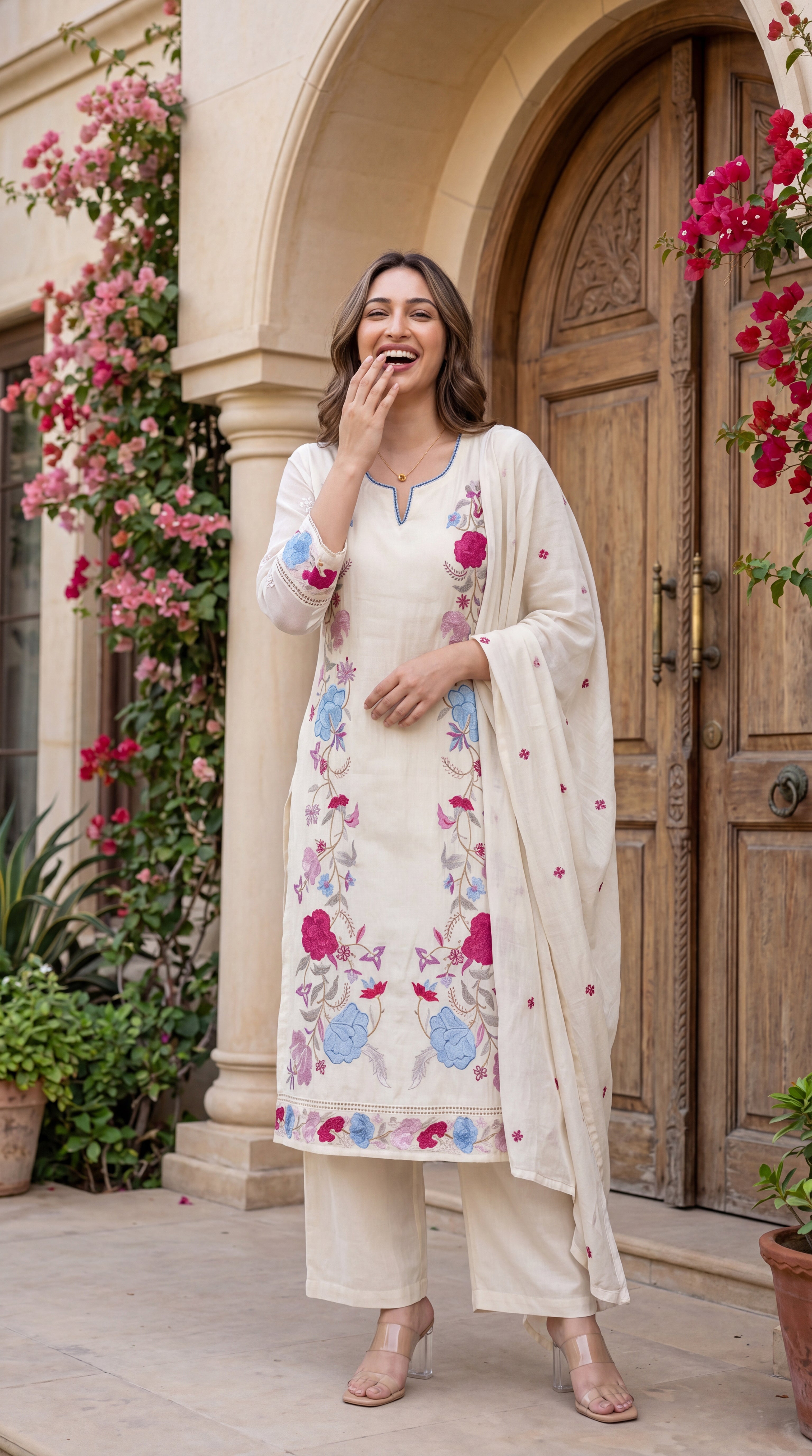 Ivory Bloom Suit Set