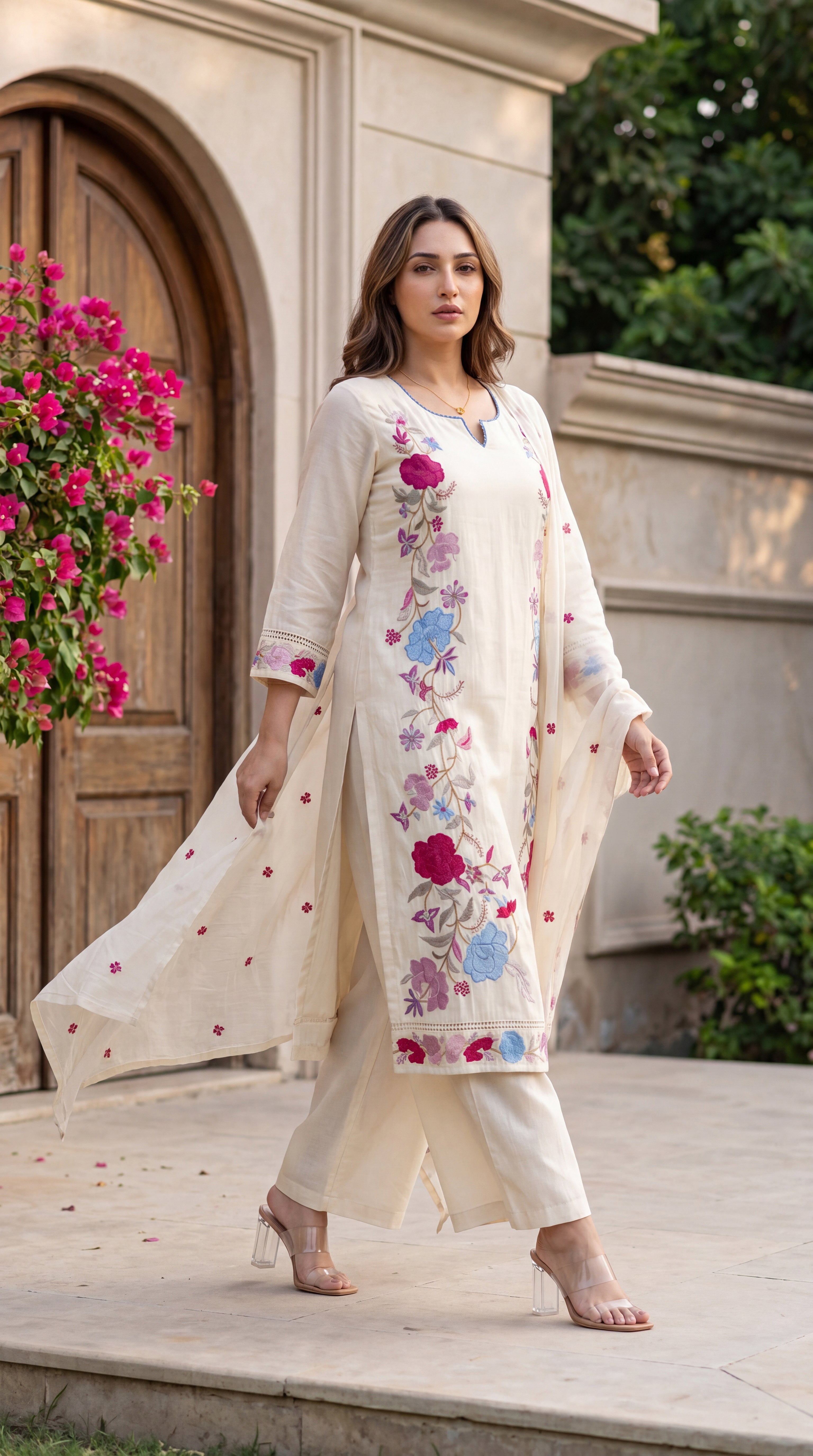 Ivory Bloom Suit Set