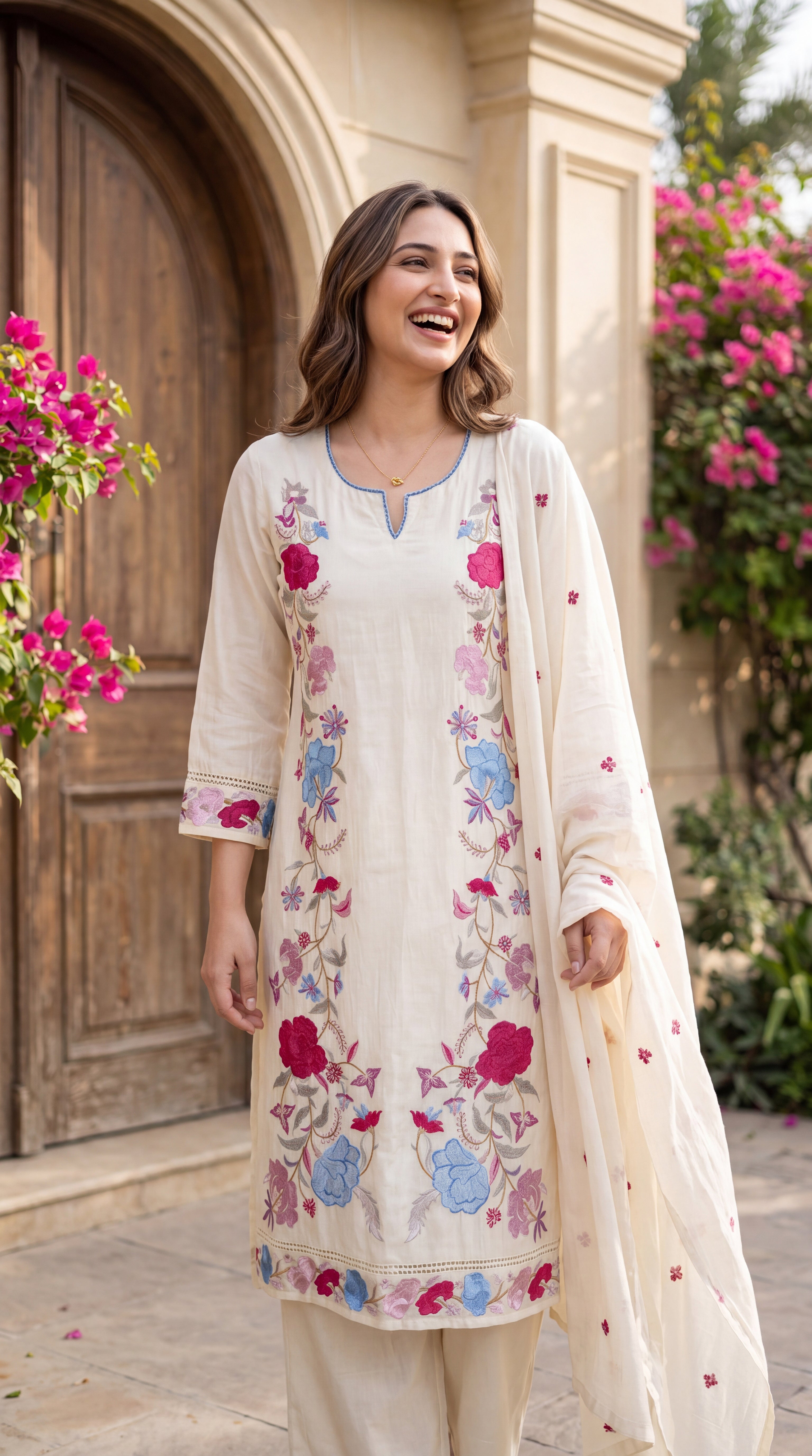 Ivory Bloom Suit Set