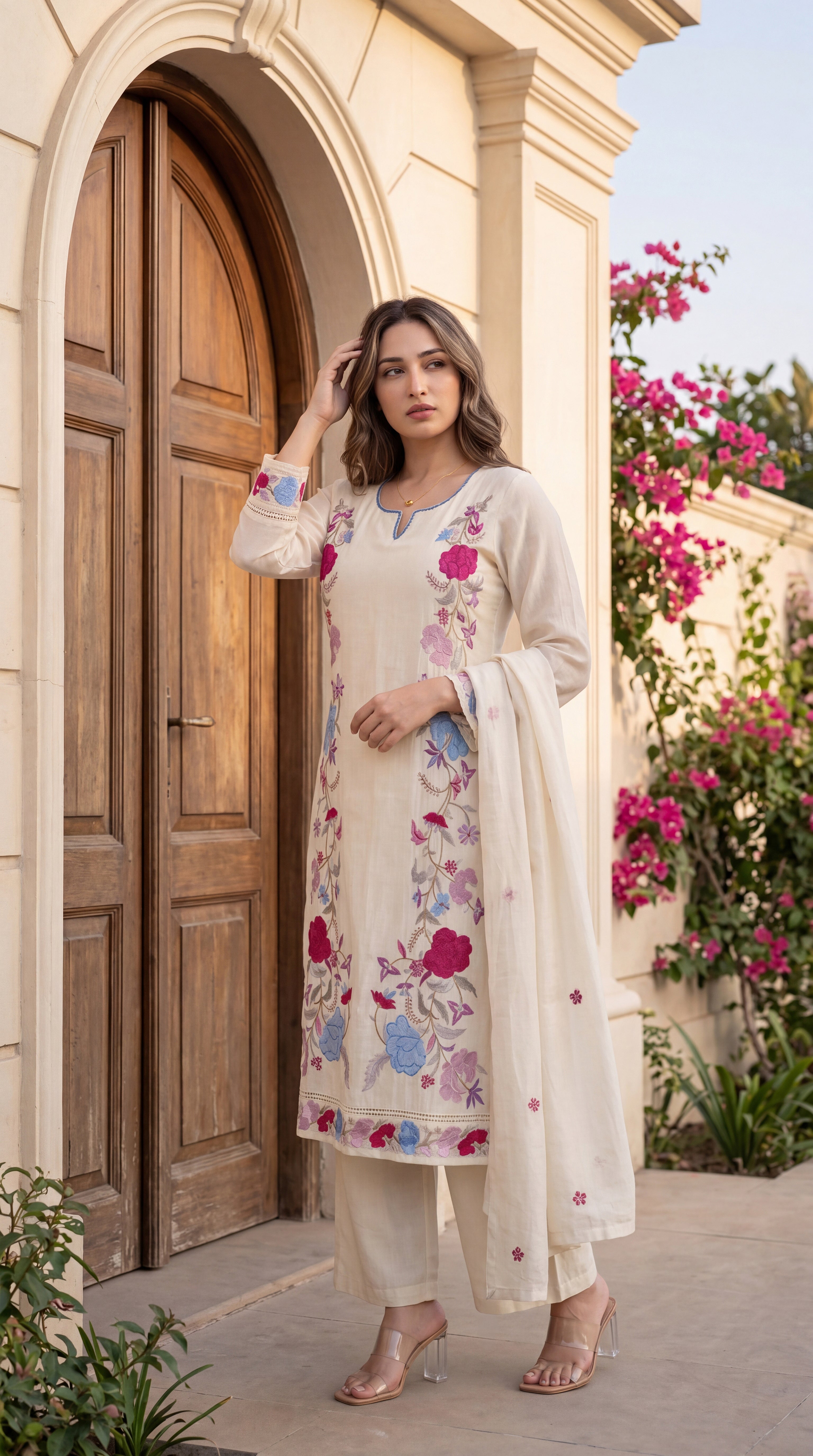 Ivory Bloom Suit Set