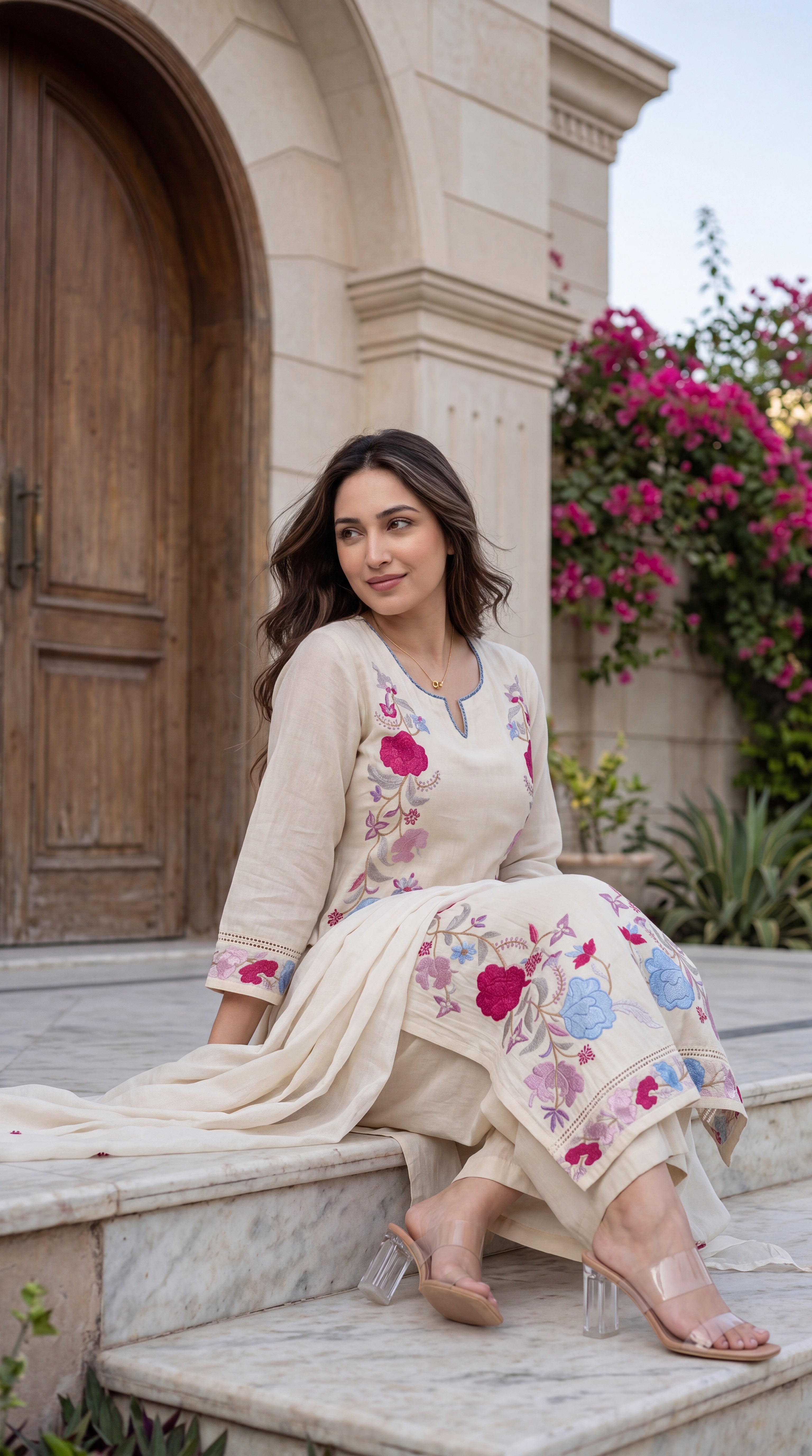 Ivory Bloom Suit Set