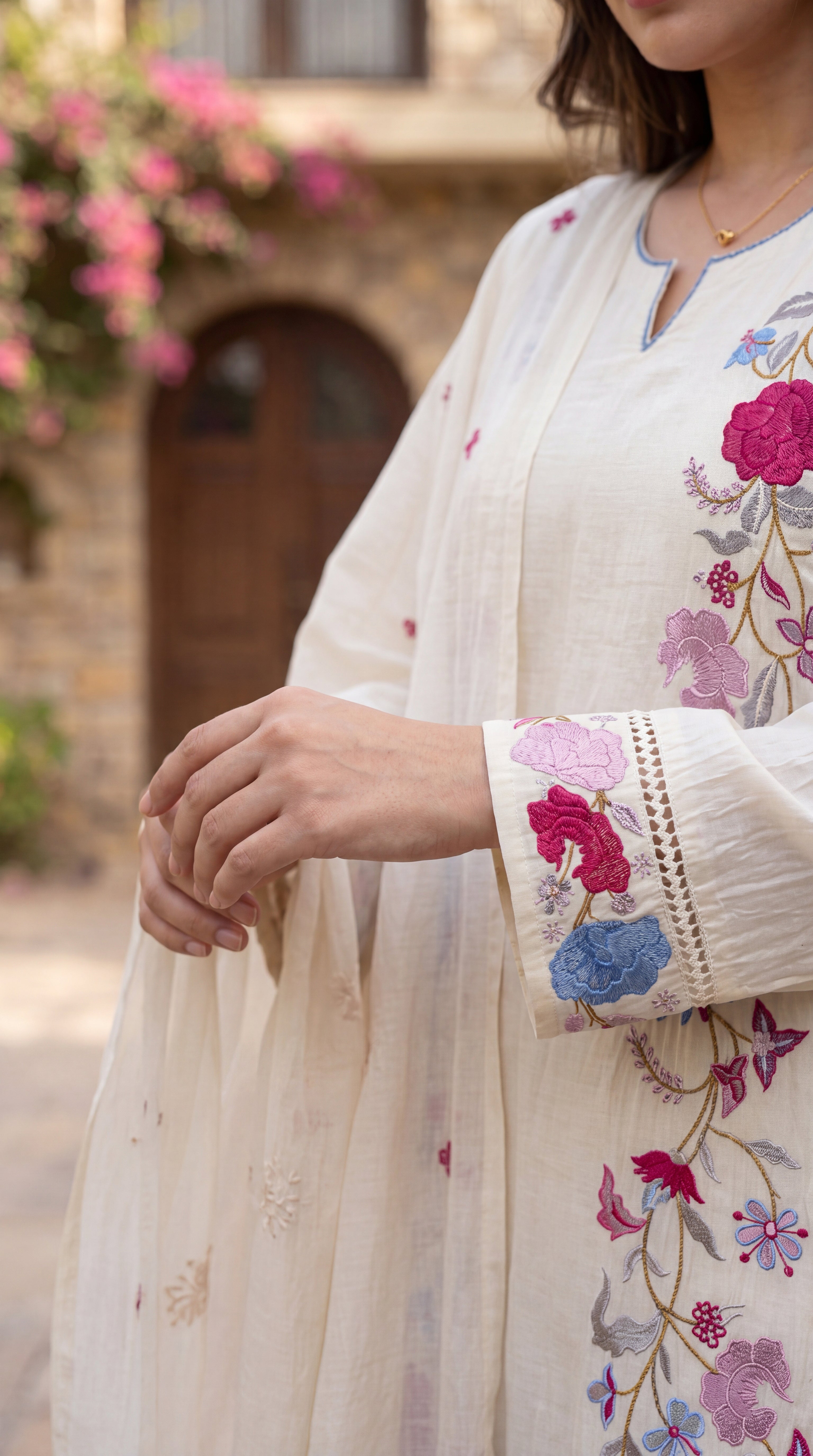 Ivory Bloom Suit Set