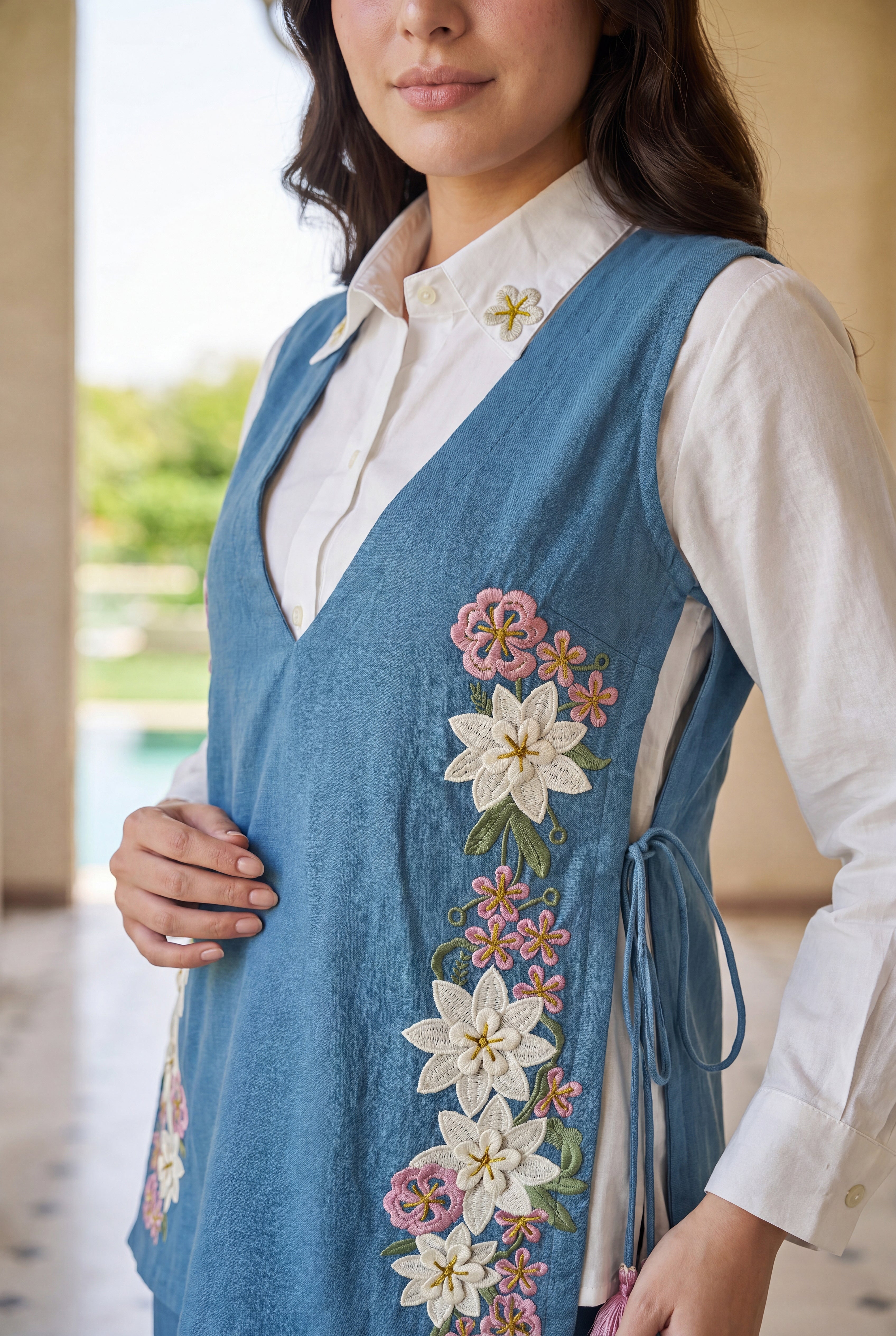 Azure Petal Co-Ord Set