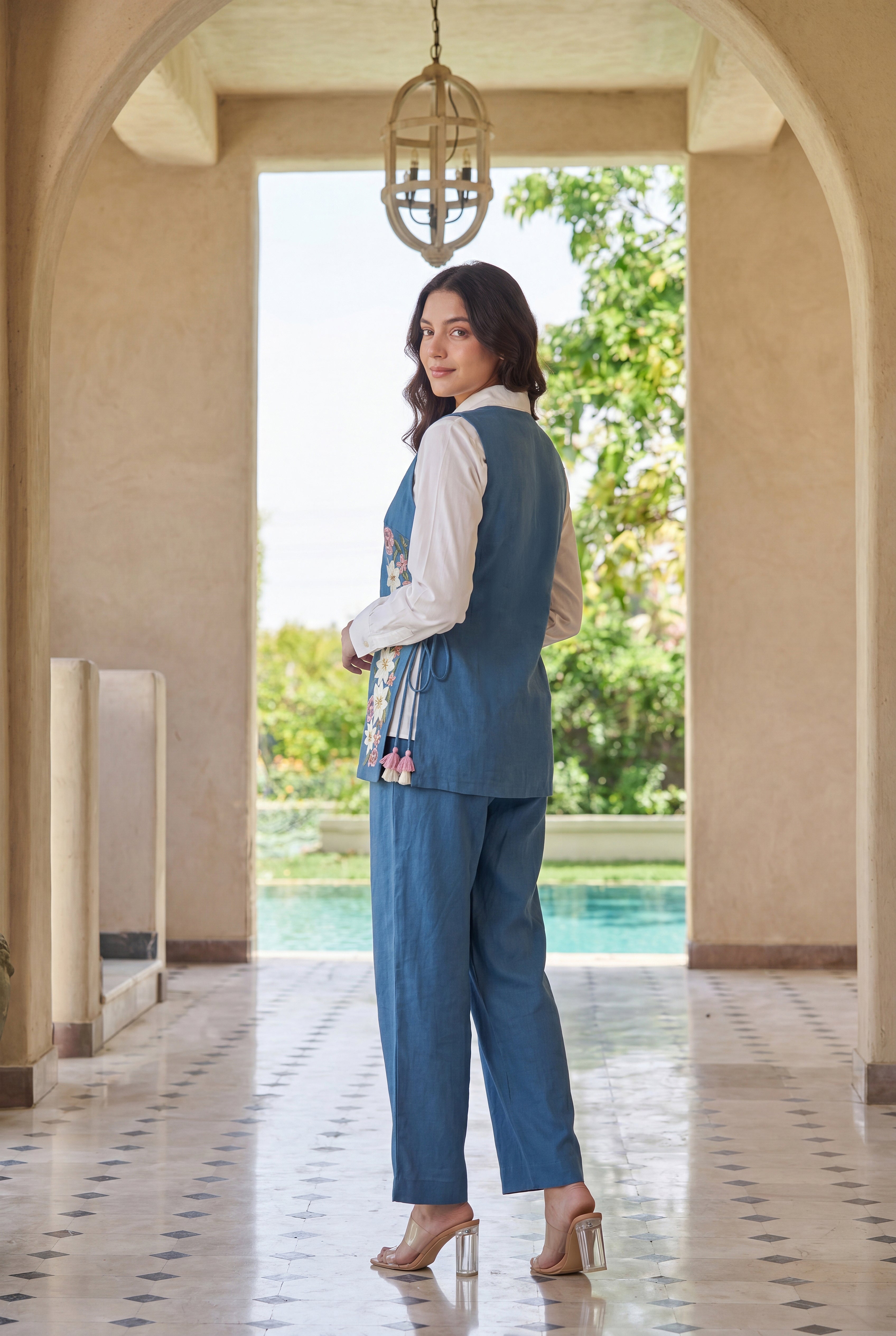 Azure Petal Co-Ord Set