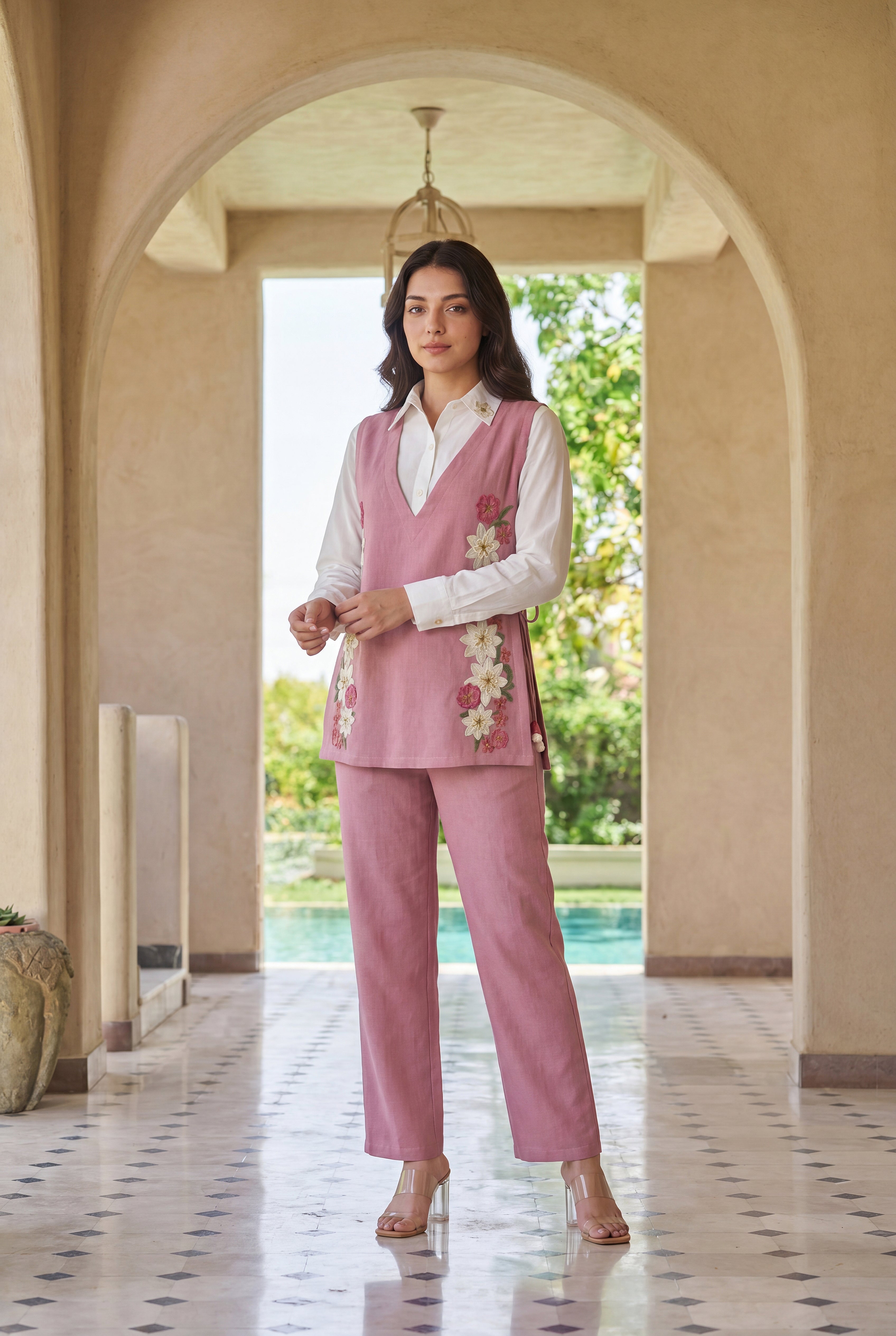 Blush Layered Co-Ord Set