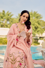 Dusty Rose Glow Chanderi Suit Set