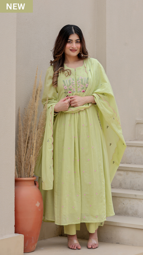 Pista Bloom Mulmul Suit Set