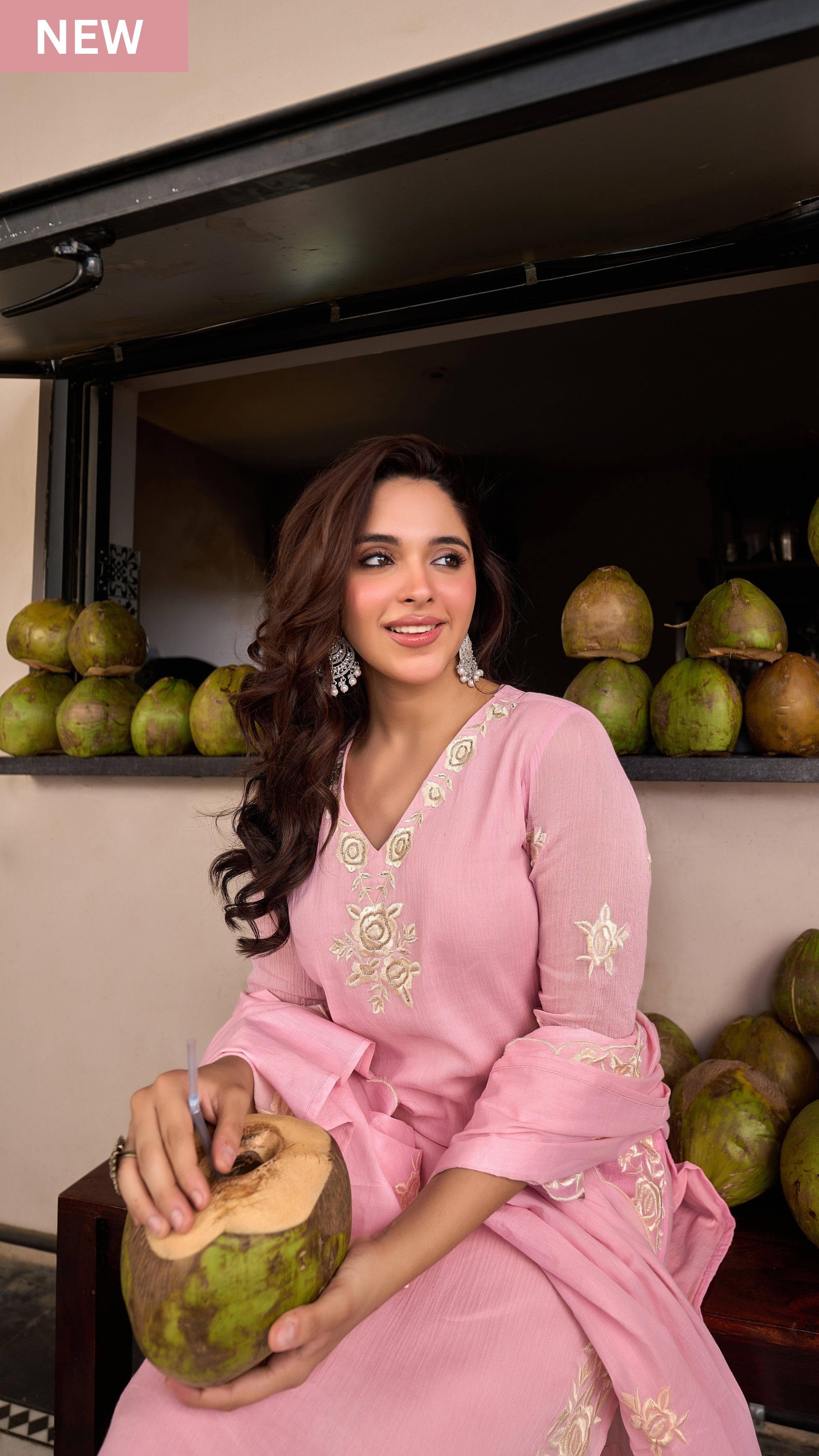 Blush Petal Elegance Suit Set