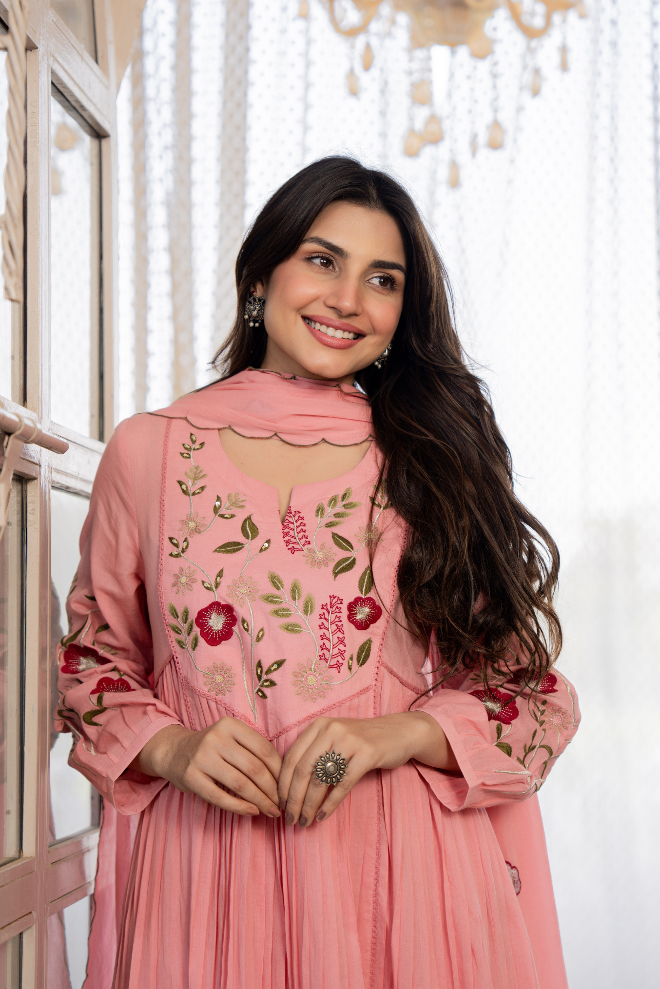 Peach Muse Suit Set