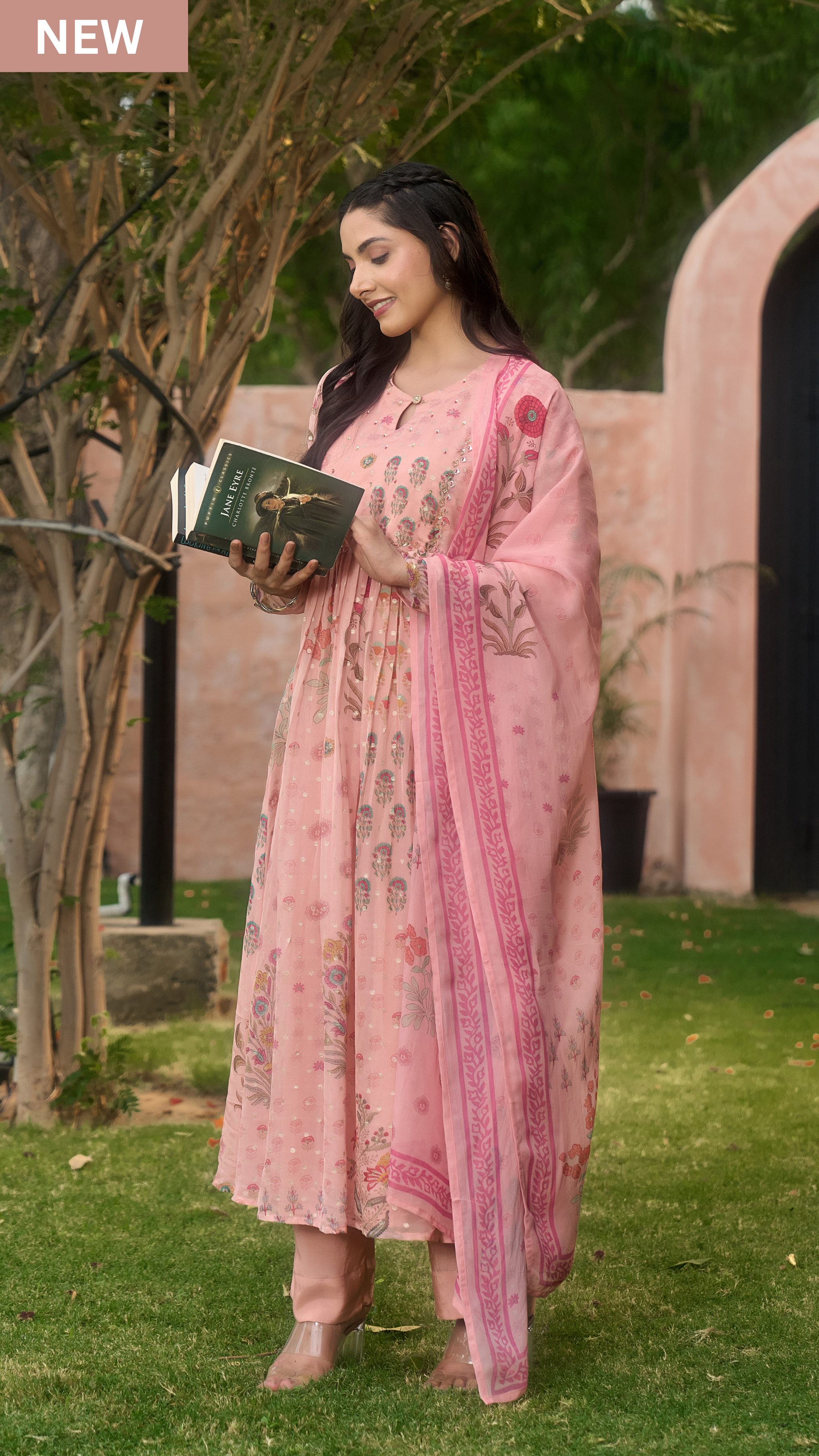 Blush Blossom Flared Suit Set
