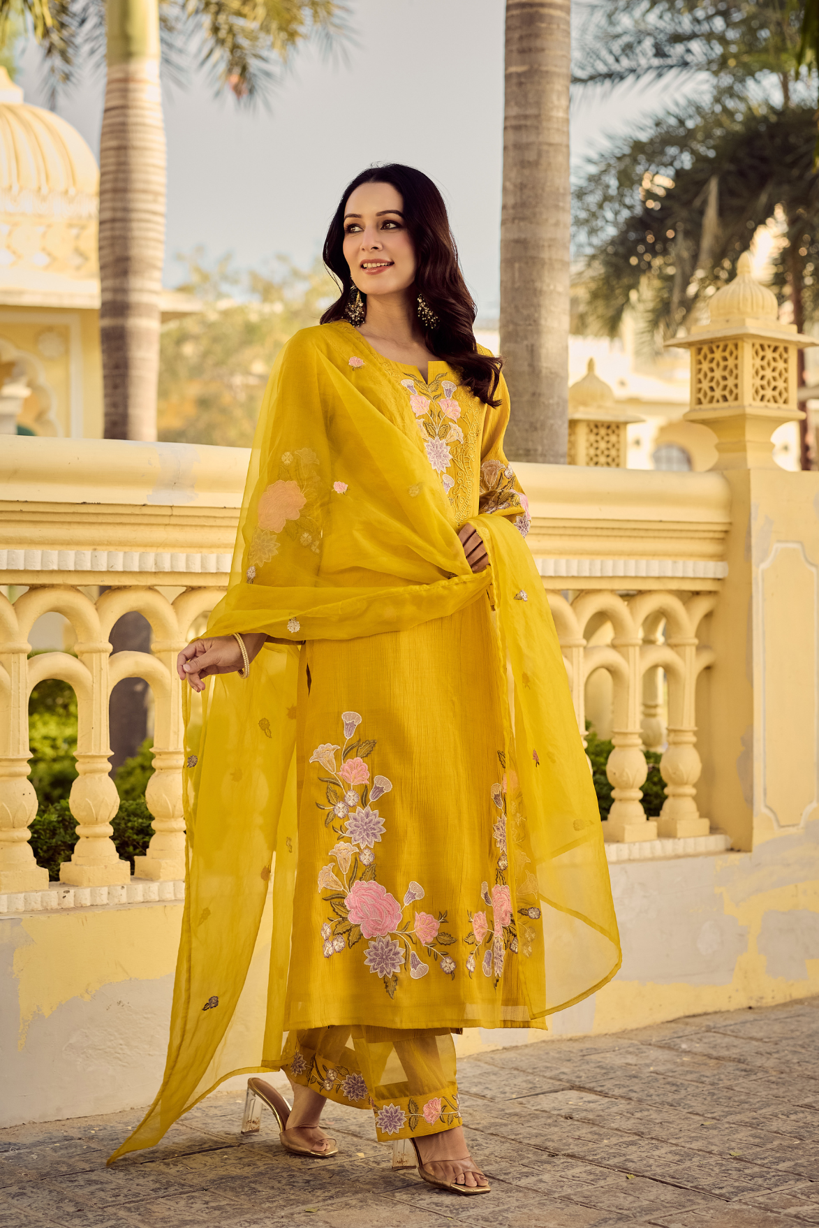 Noor Mustard Kurta Set