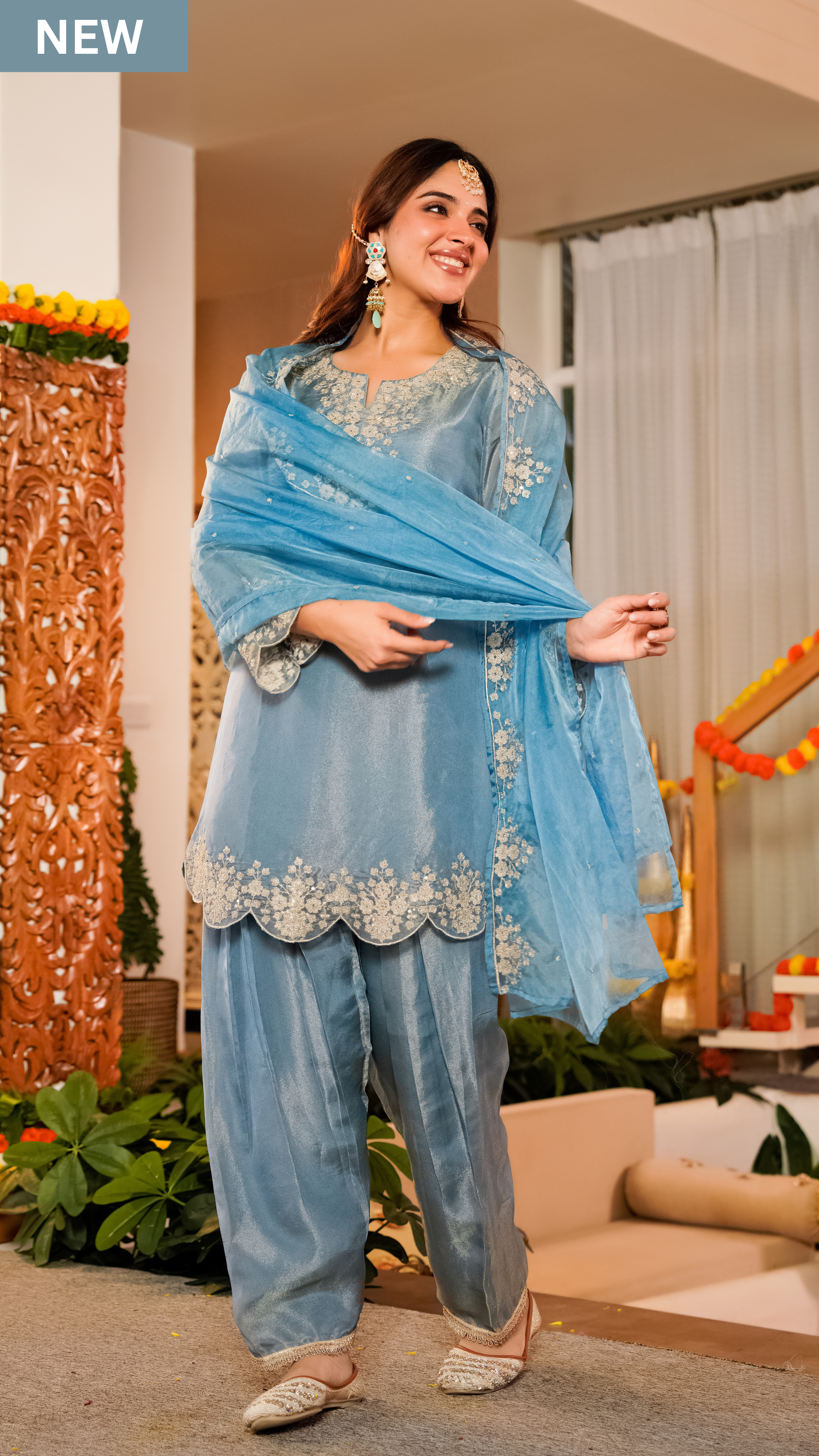 Serene Mist Tissue Suit Set