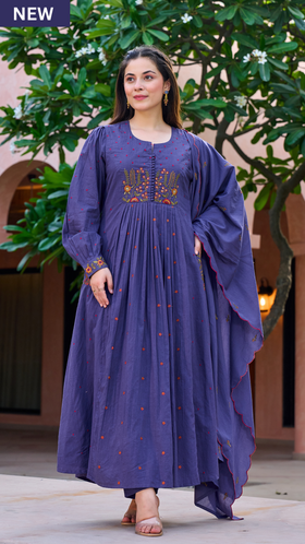 Lilac Moonlit Elegance Suit Set