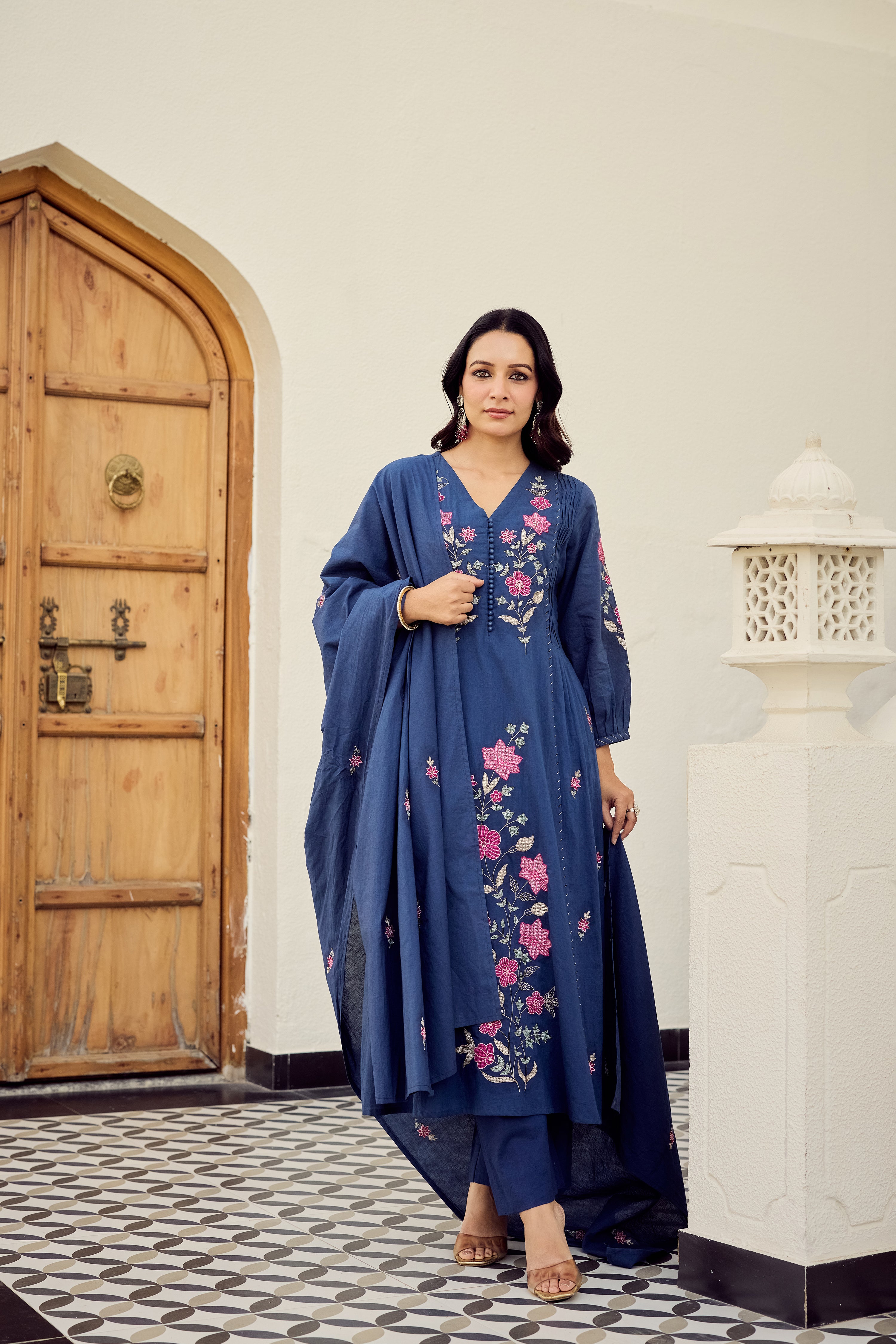 Midnight Bloom Suit Set