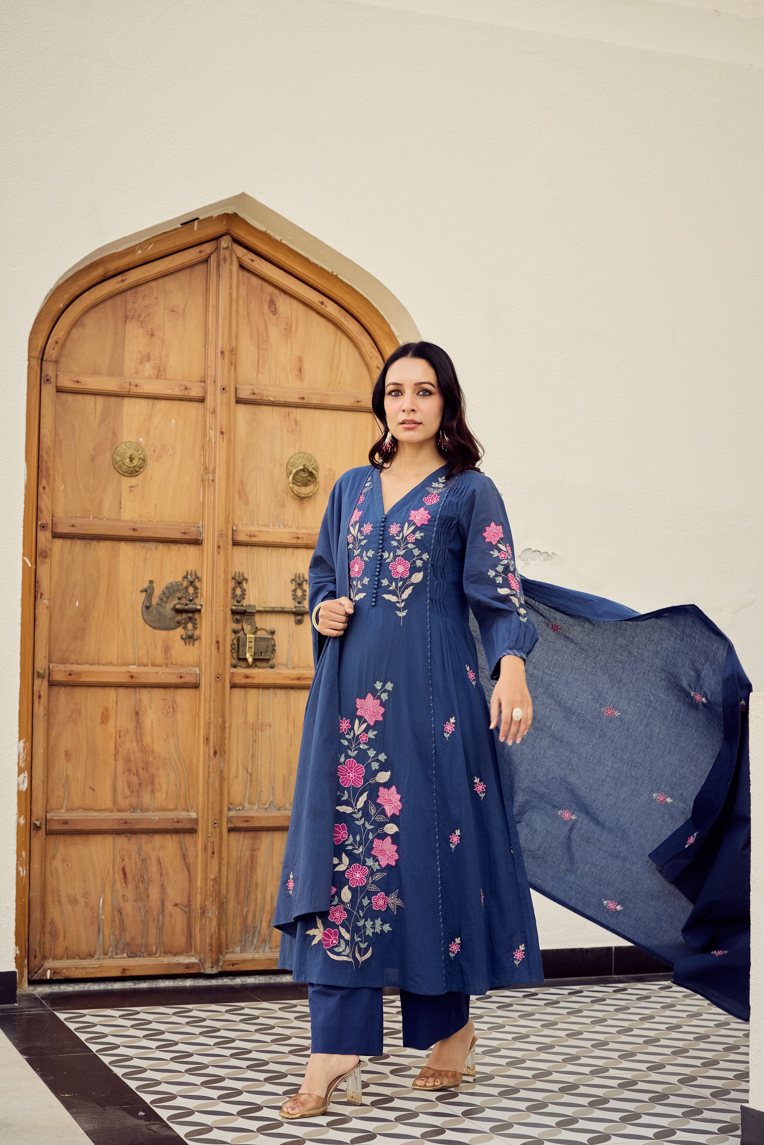 Midnight Bloom Suit Set