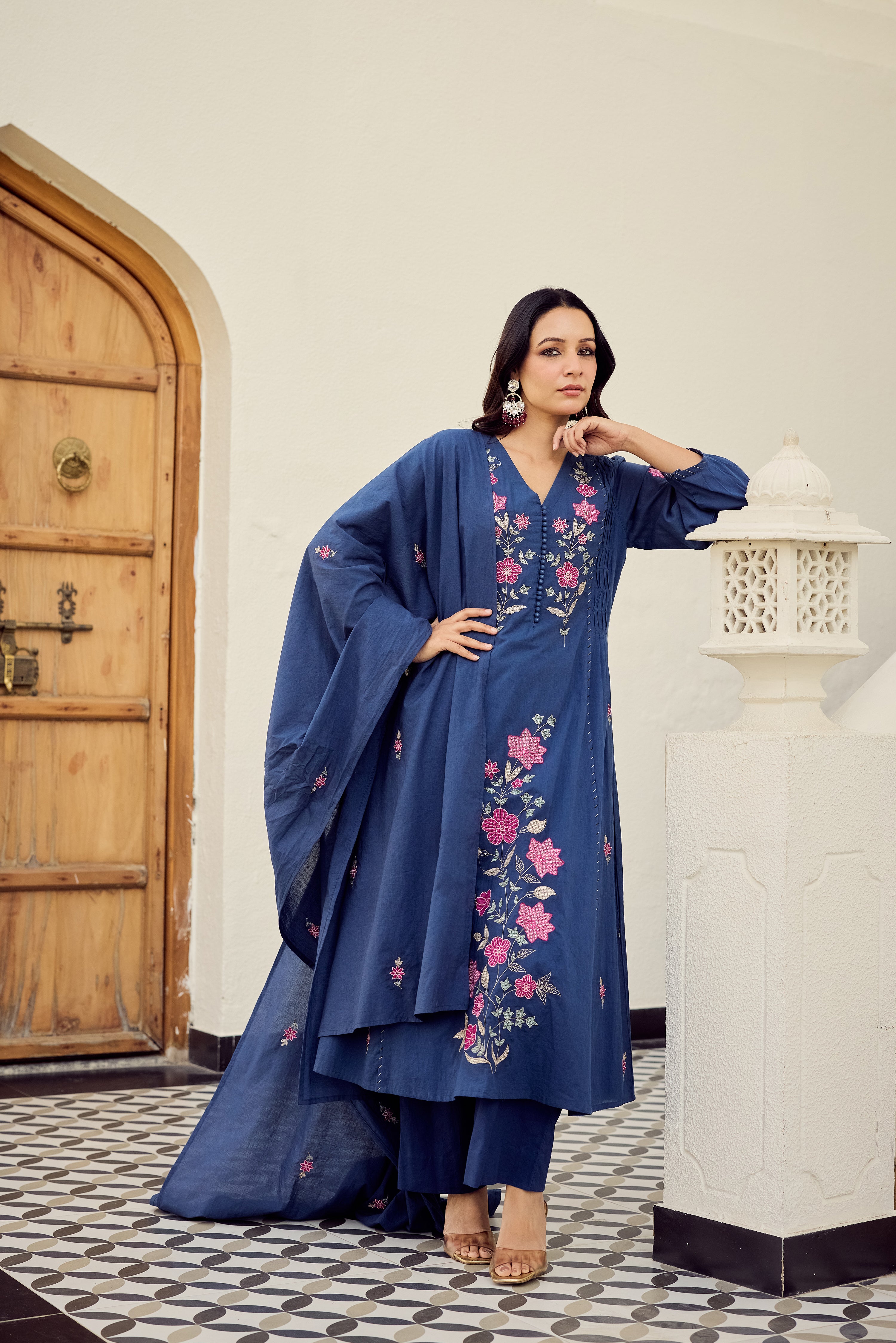 Midnight Bloom Suit Set