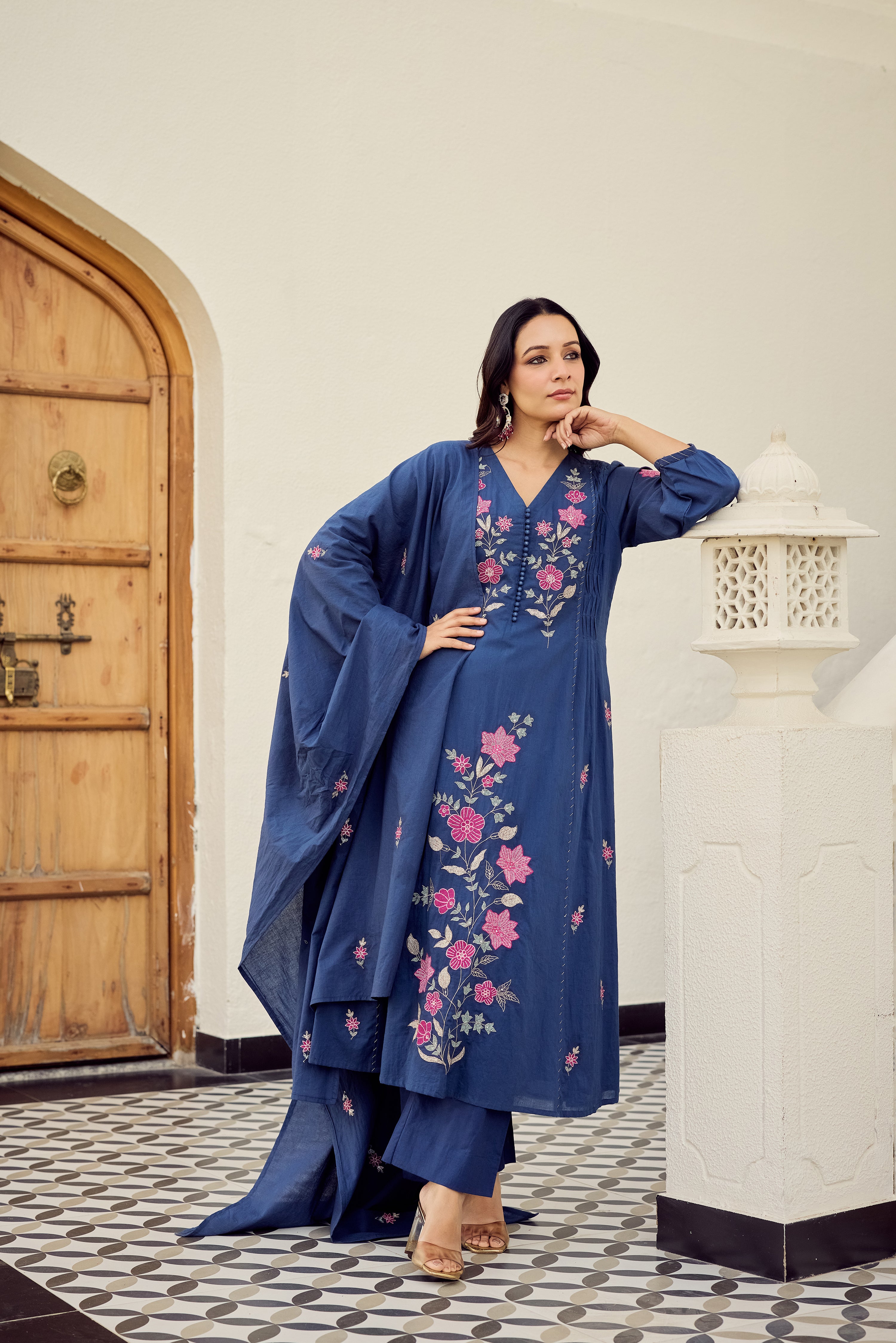 Midnight Bloom Suit Set