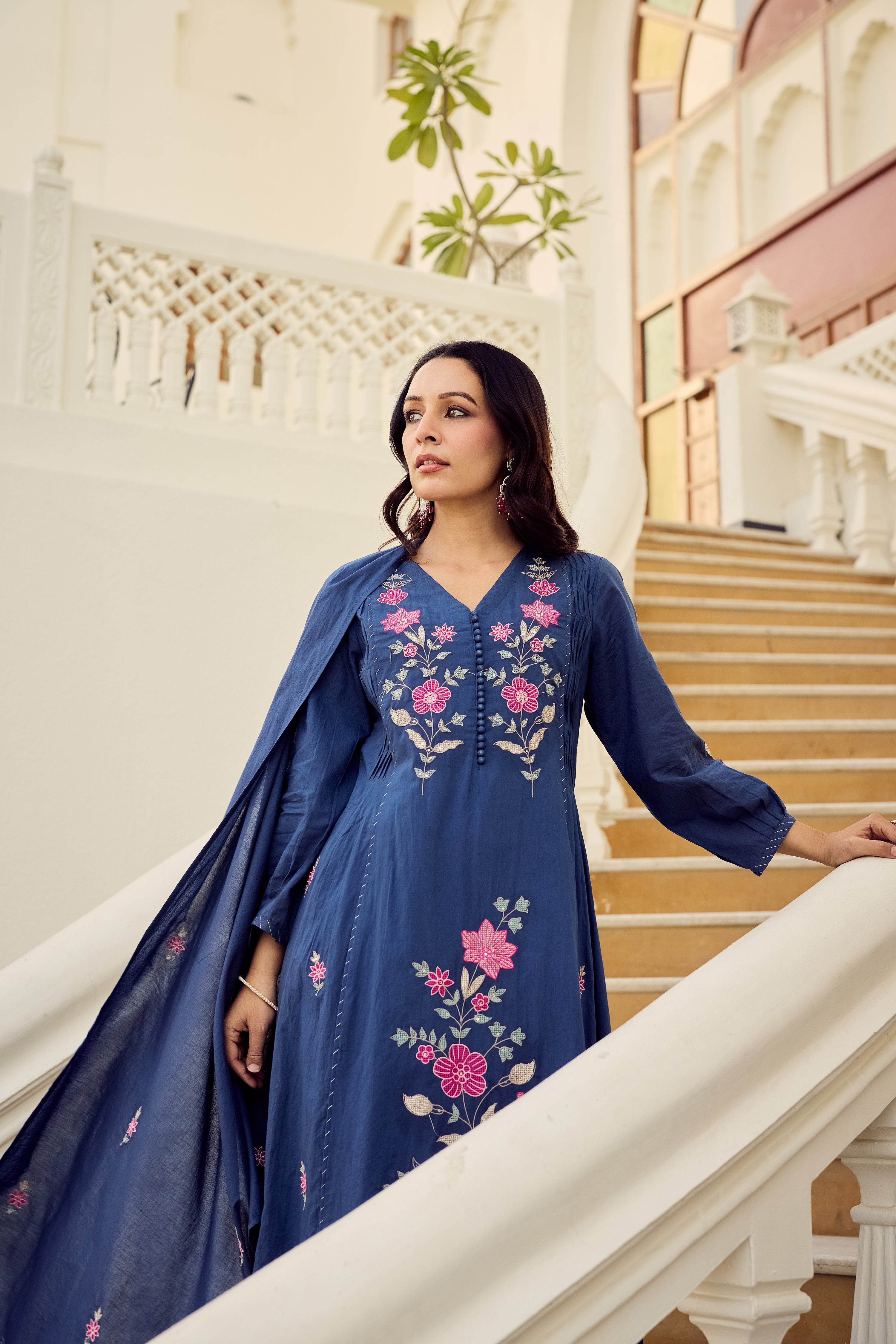 Midnight Bloom Suit Set