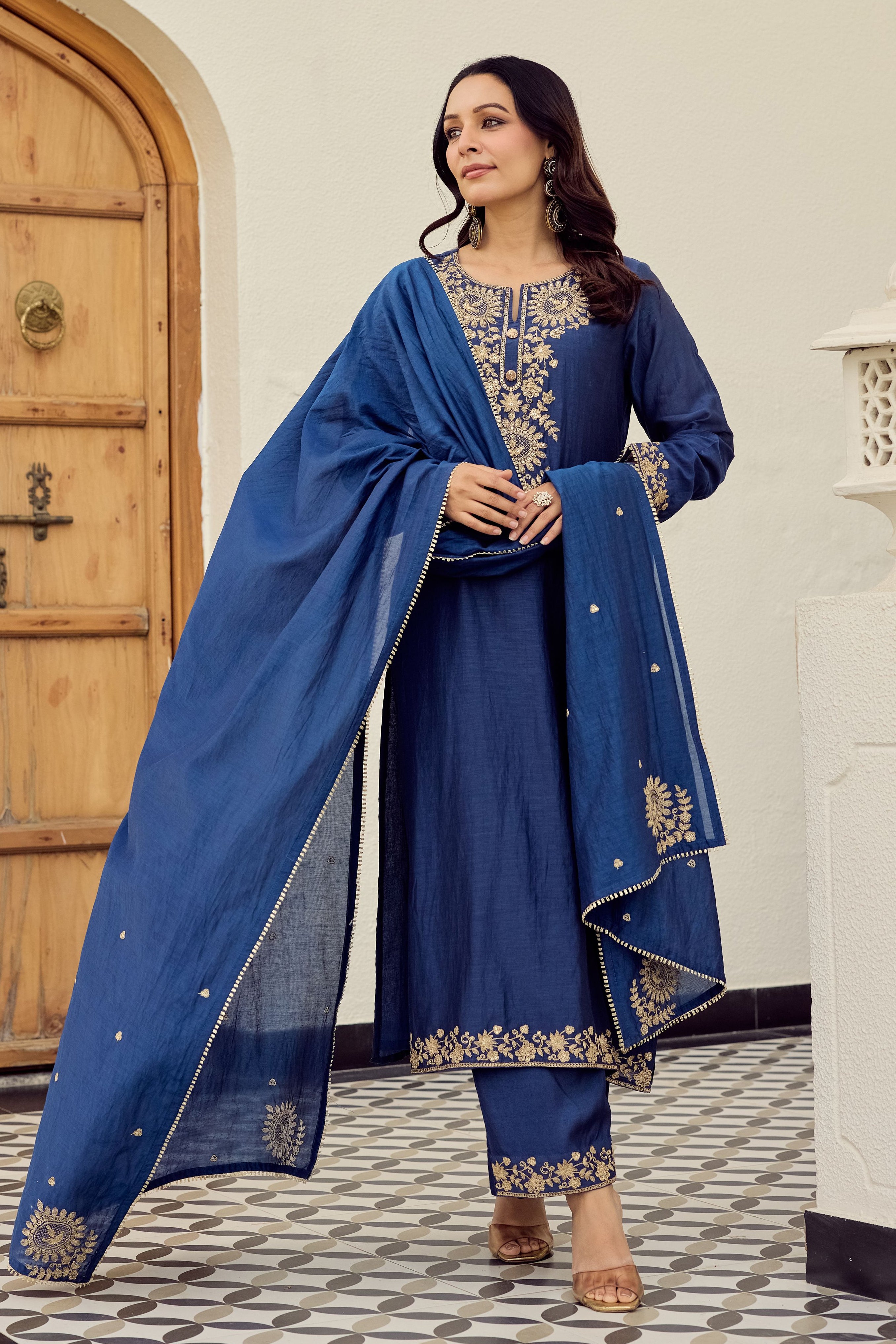 Midnight Blue Kurta Set