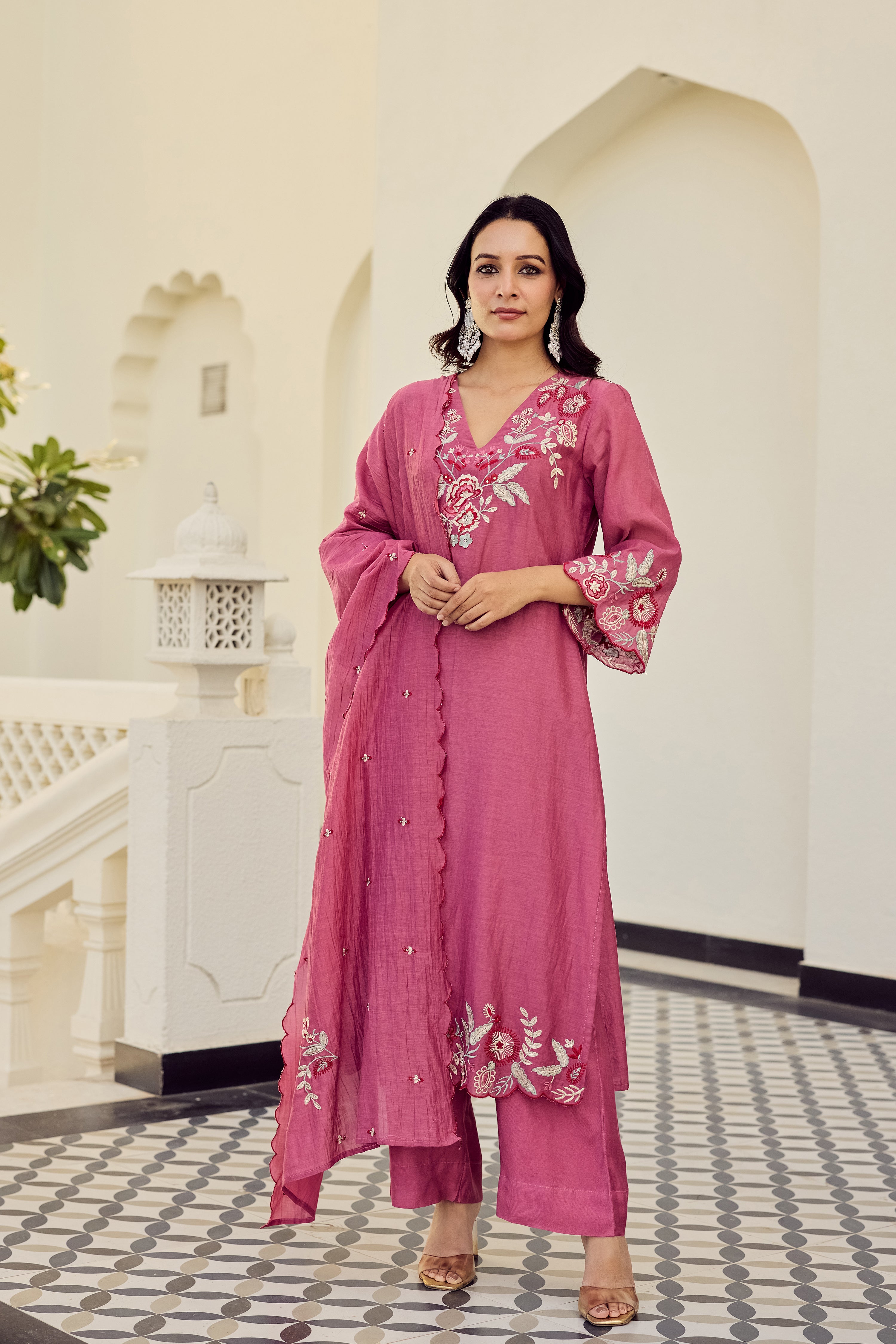 Rose Blush Bloom Suit Set