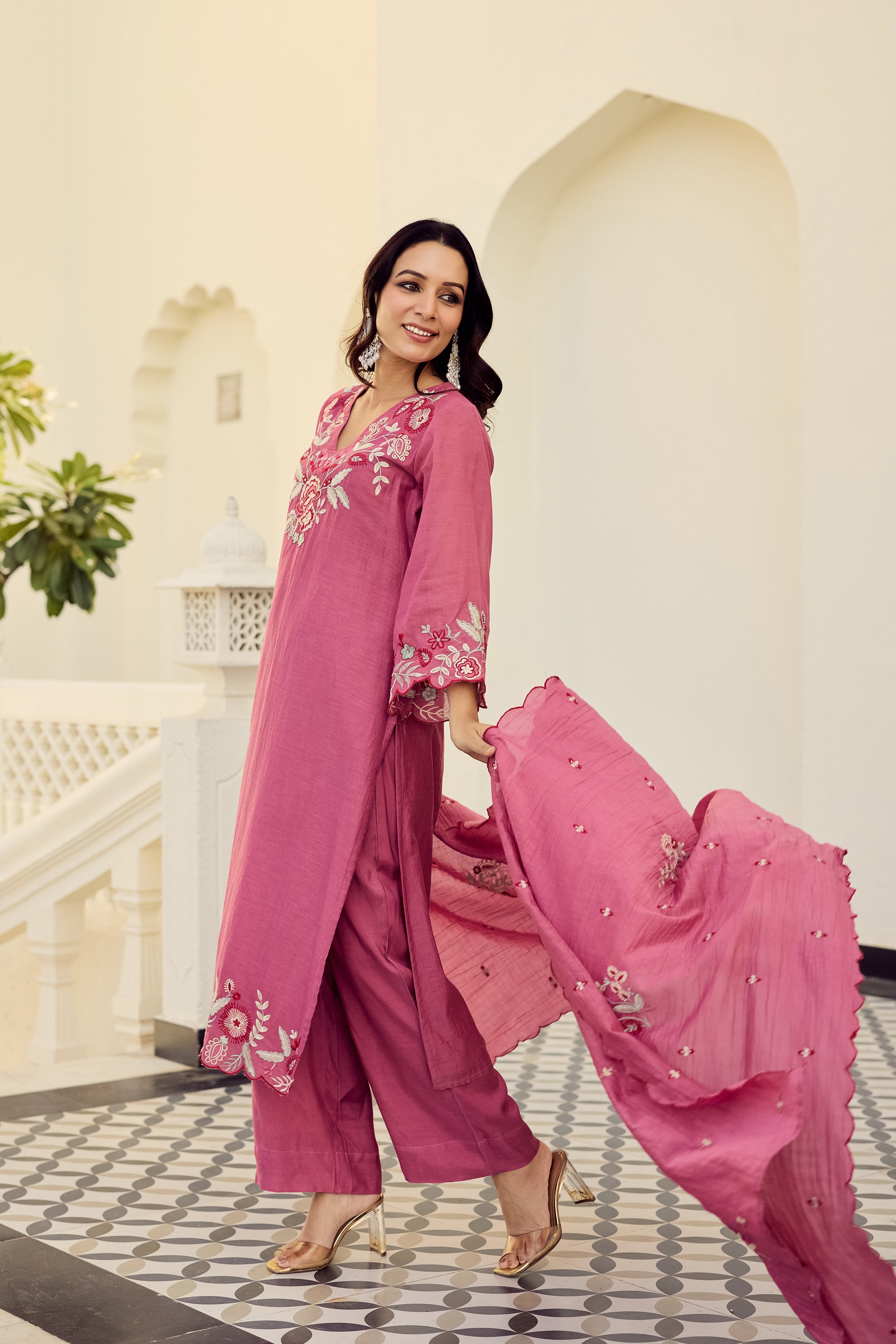 Rose Blush Bloom Suit Set