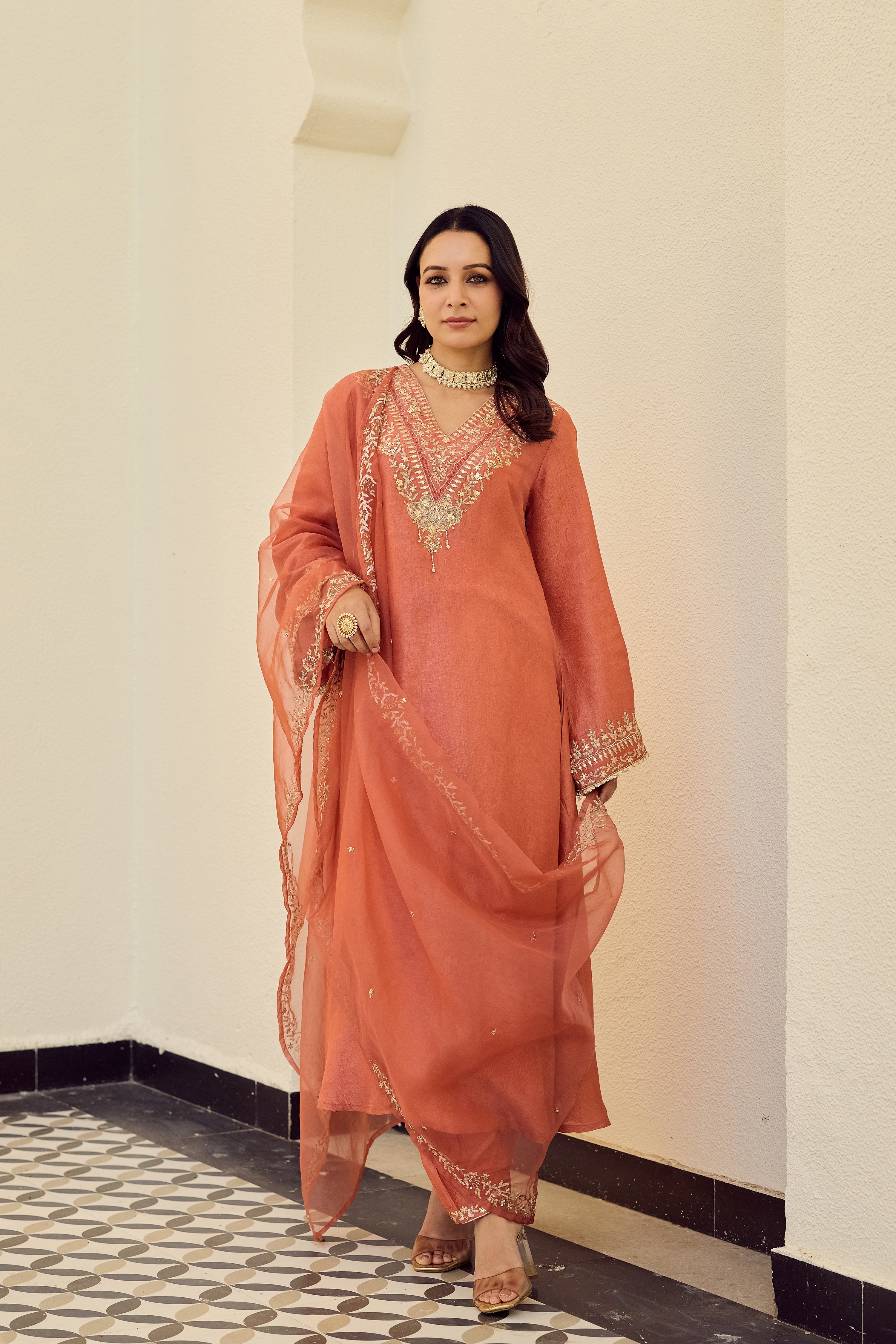 Blush Coral Suit Set