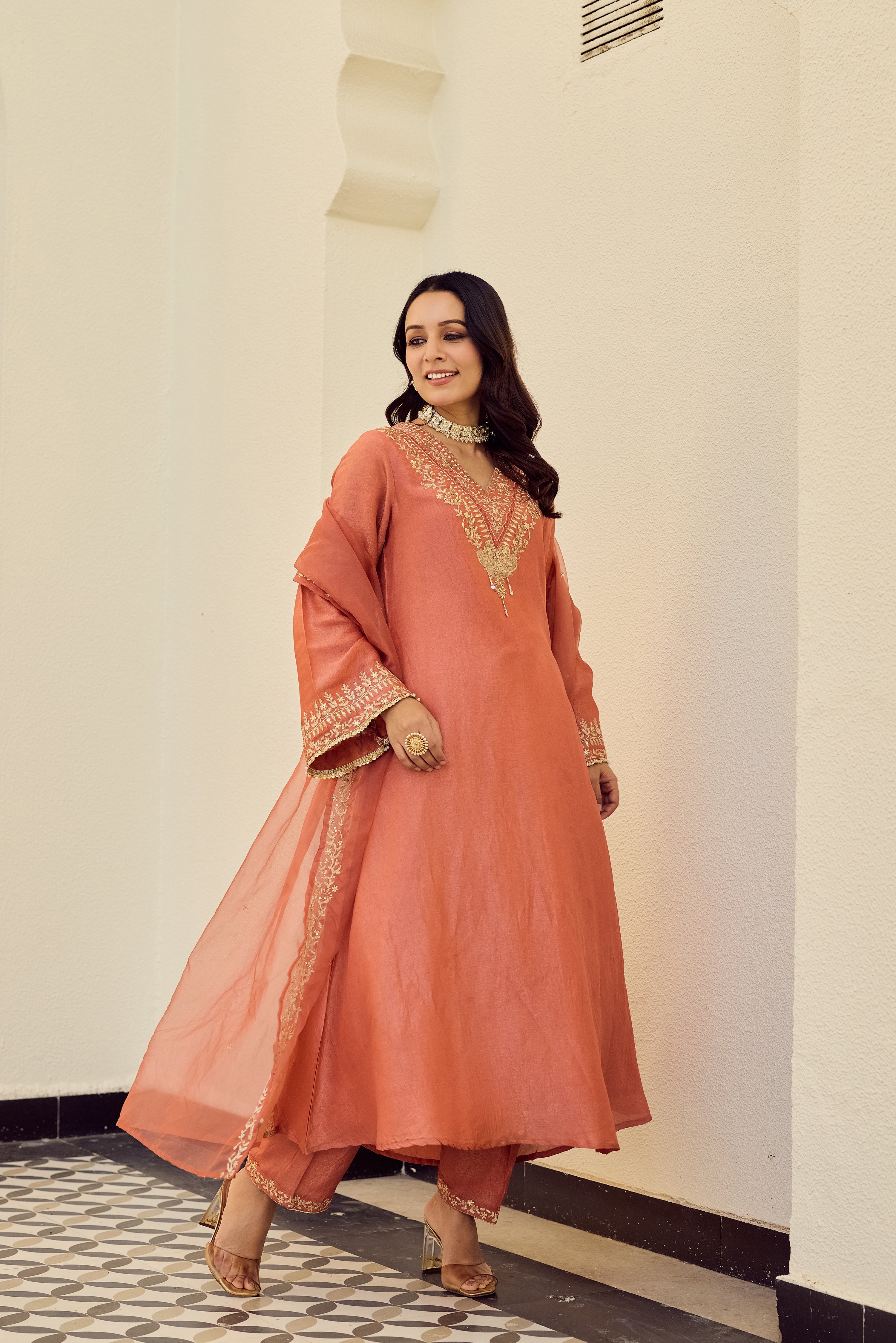 Blush Coral Suit Set