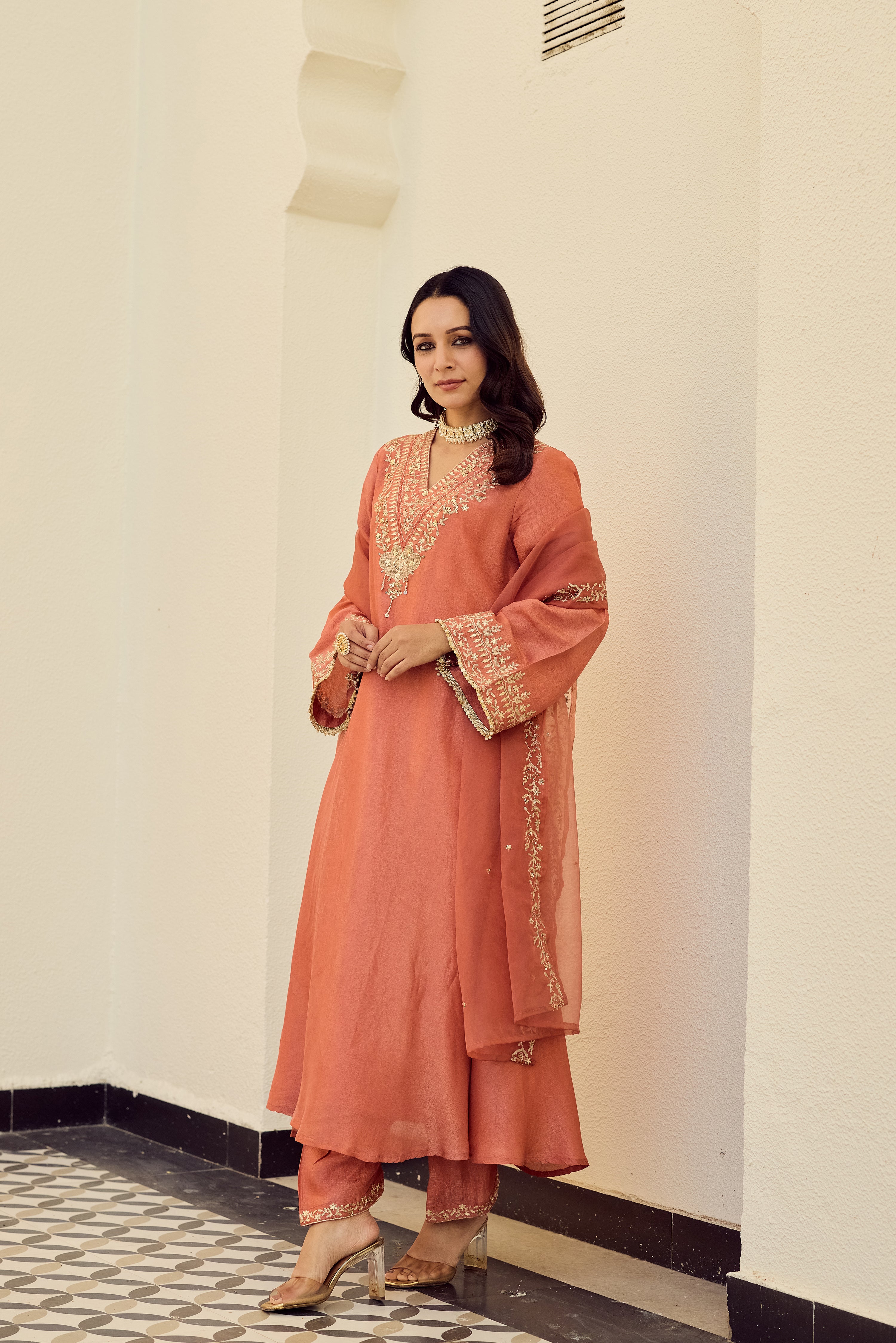 Blush Coral Suit Set