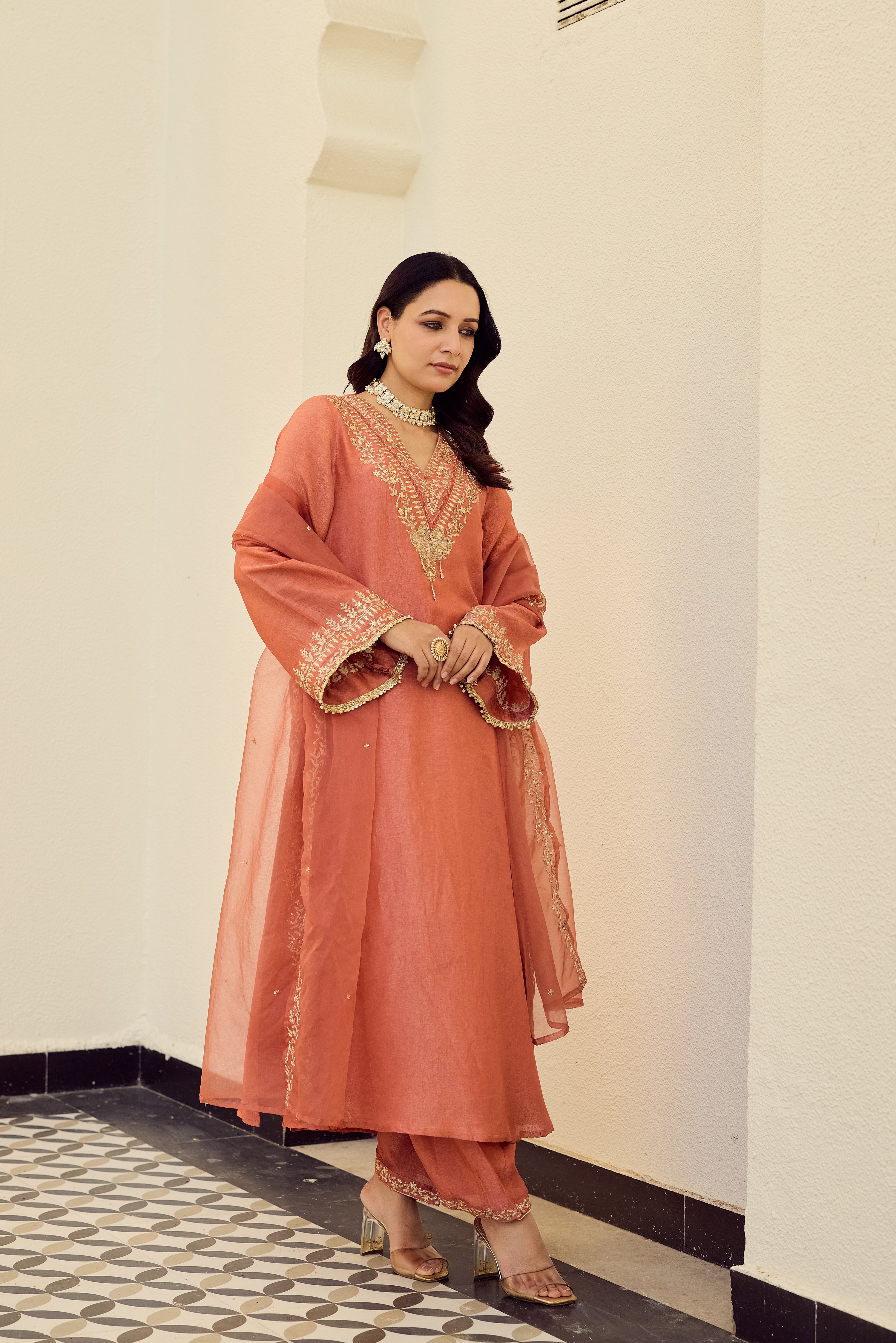 Blush Coral Suit Set