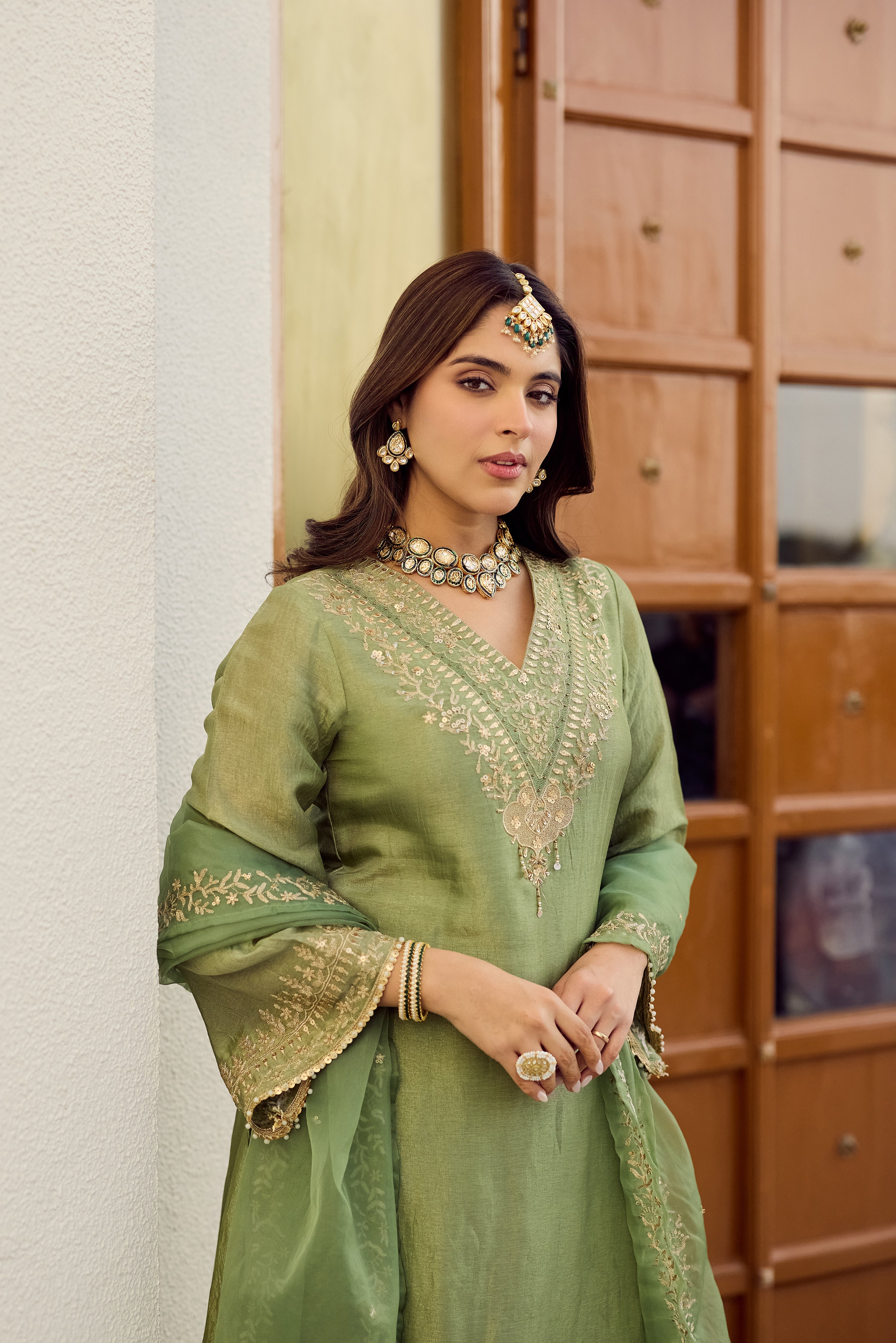 Pistachio Bloom Suit Set