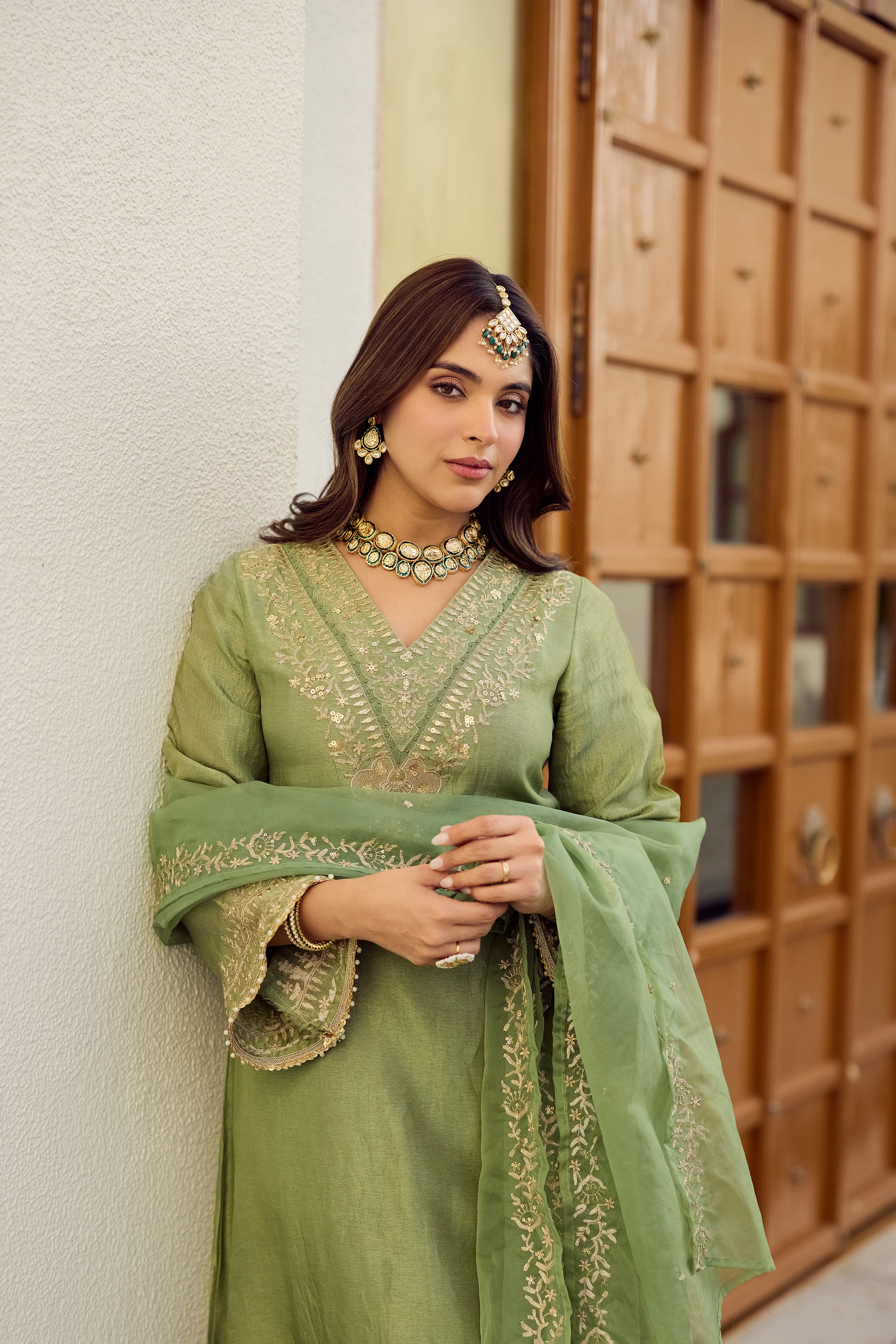 Pistachio Bloom Suit Set