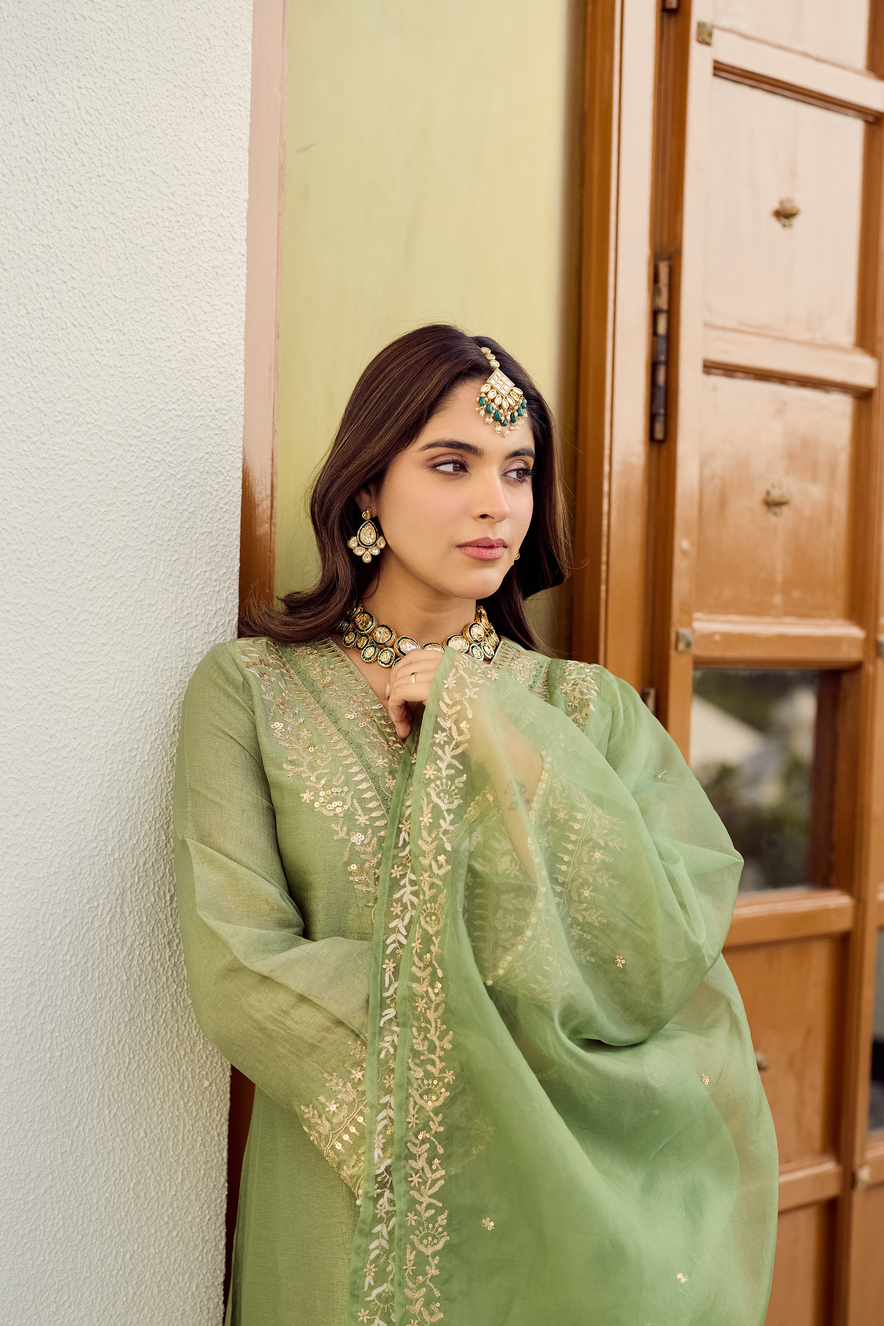 Pistachio Bloom Suit Set