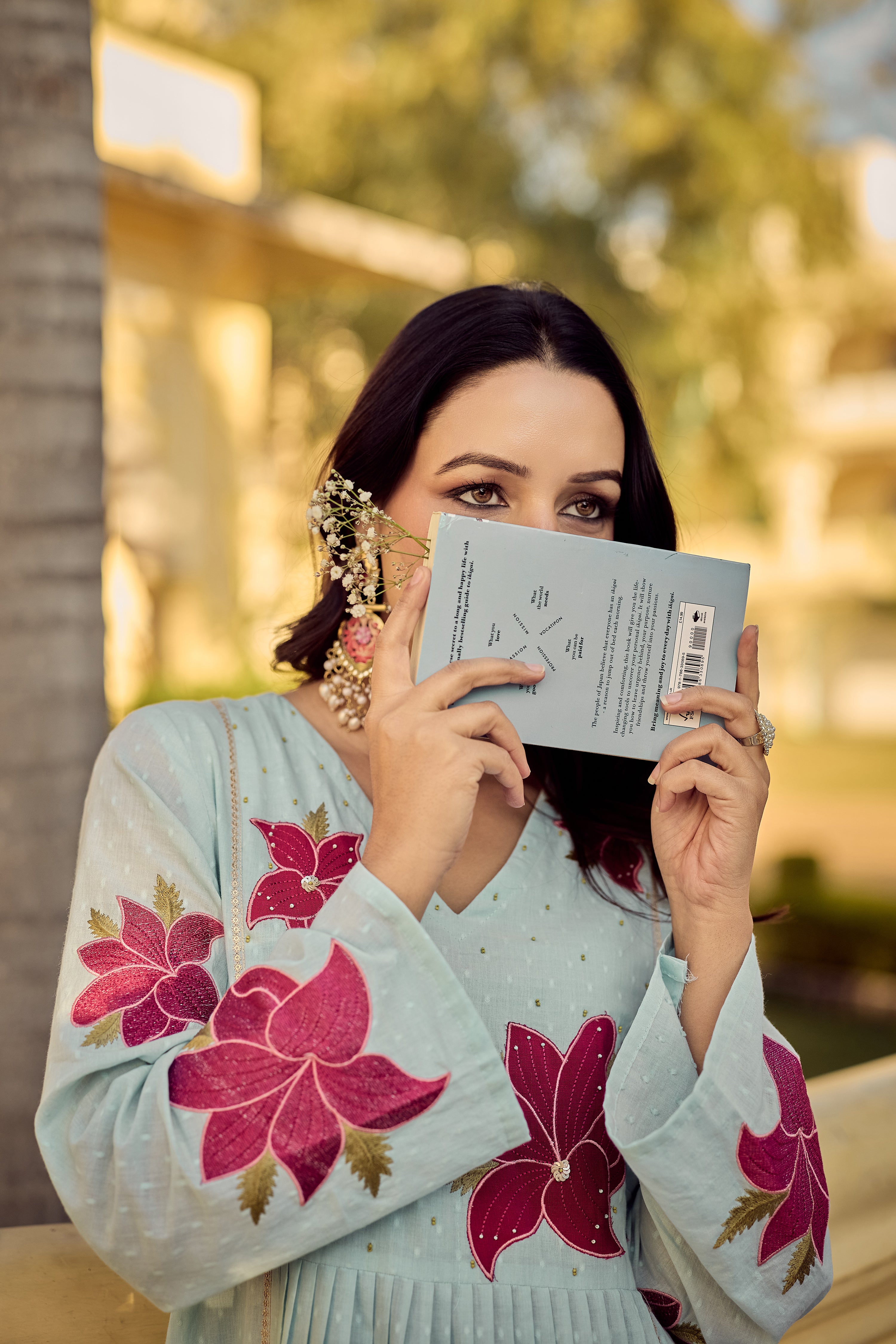 Aqua Blossom Suit Set