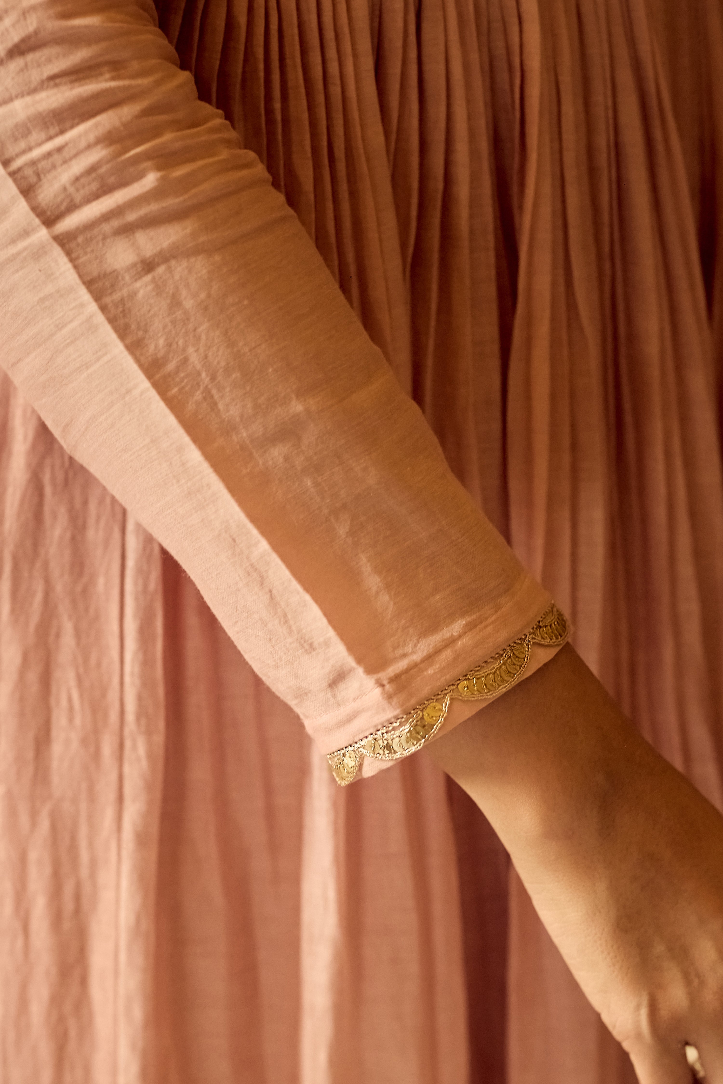 Blush Gulab Chanderi Embroidered Suit Set