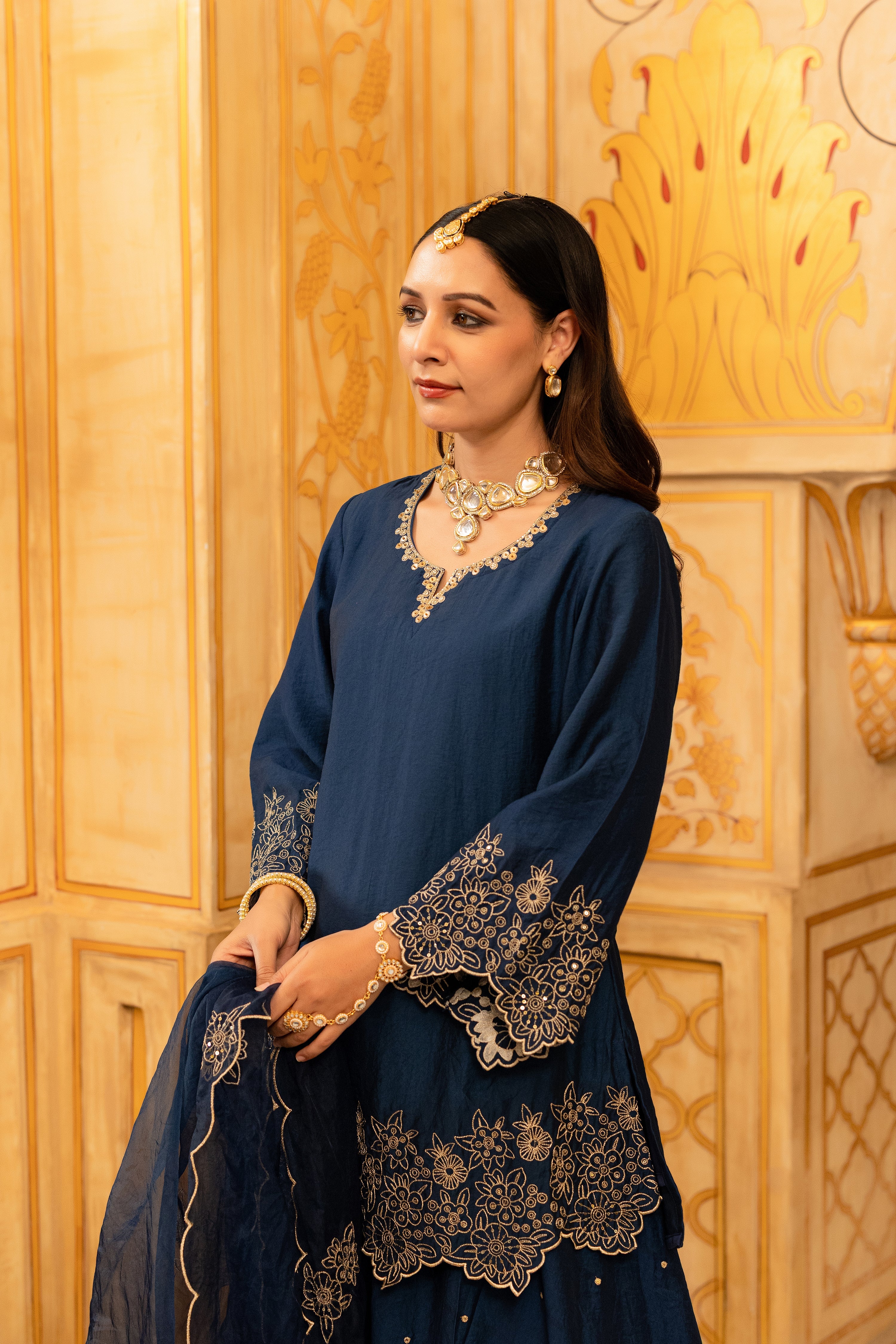 Midnight Satoori Elegance Suit Set