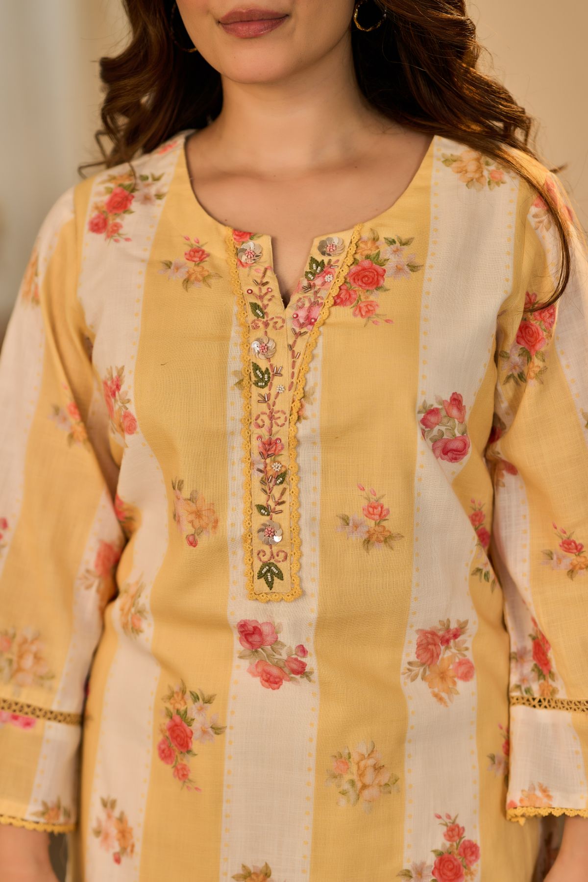 Sunlit Floral Kurta Set