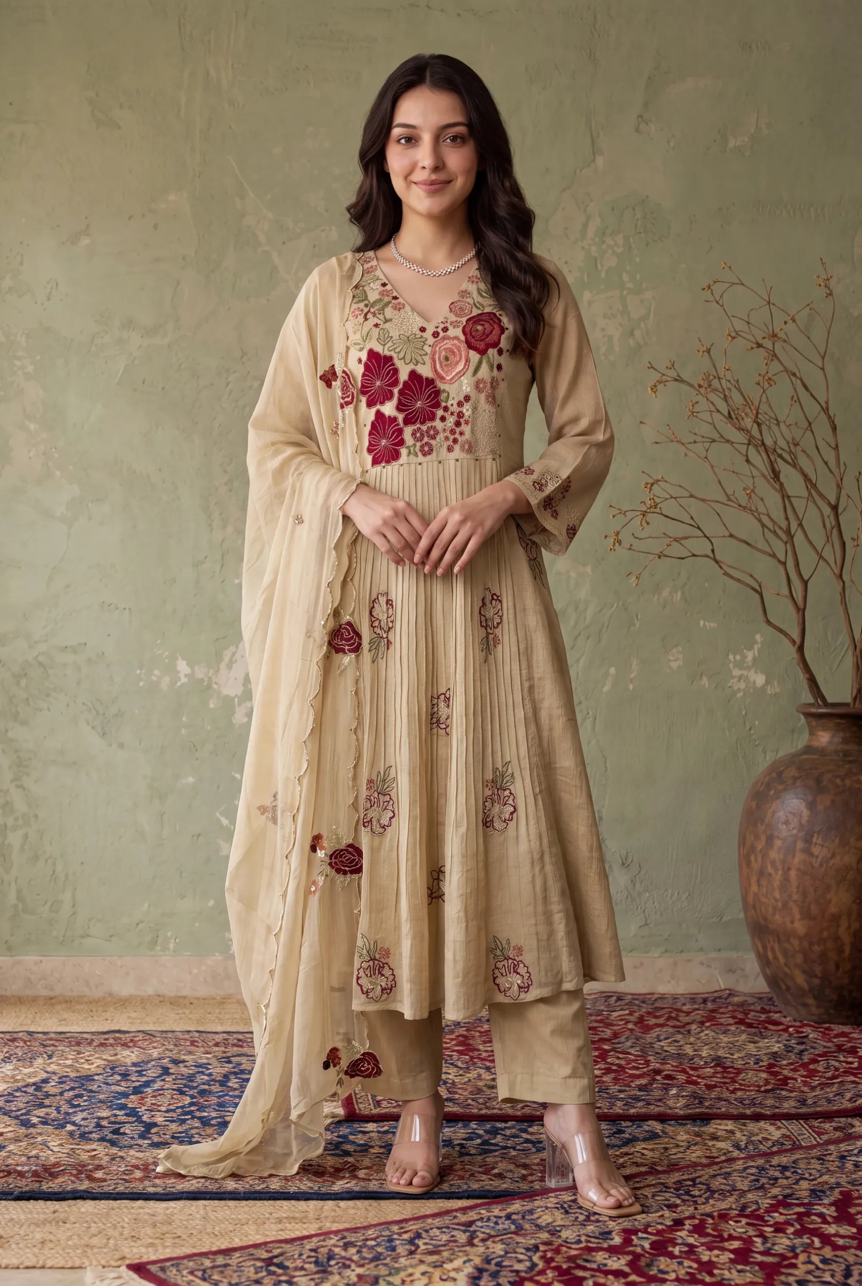Moonlight Bloom Kurta Set