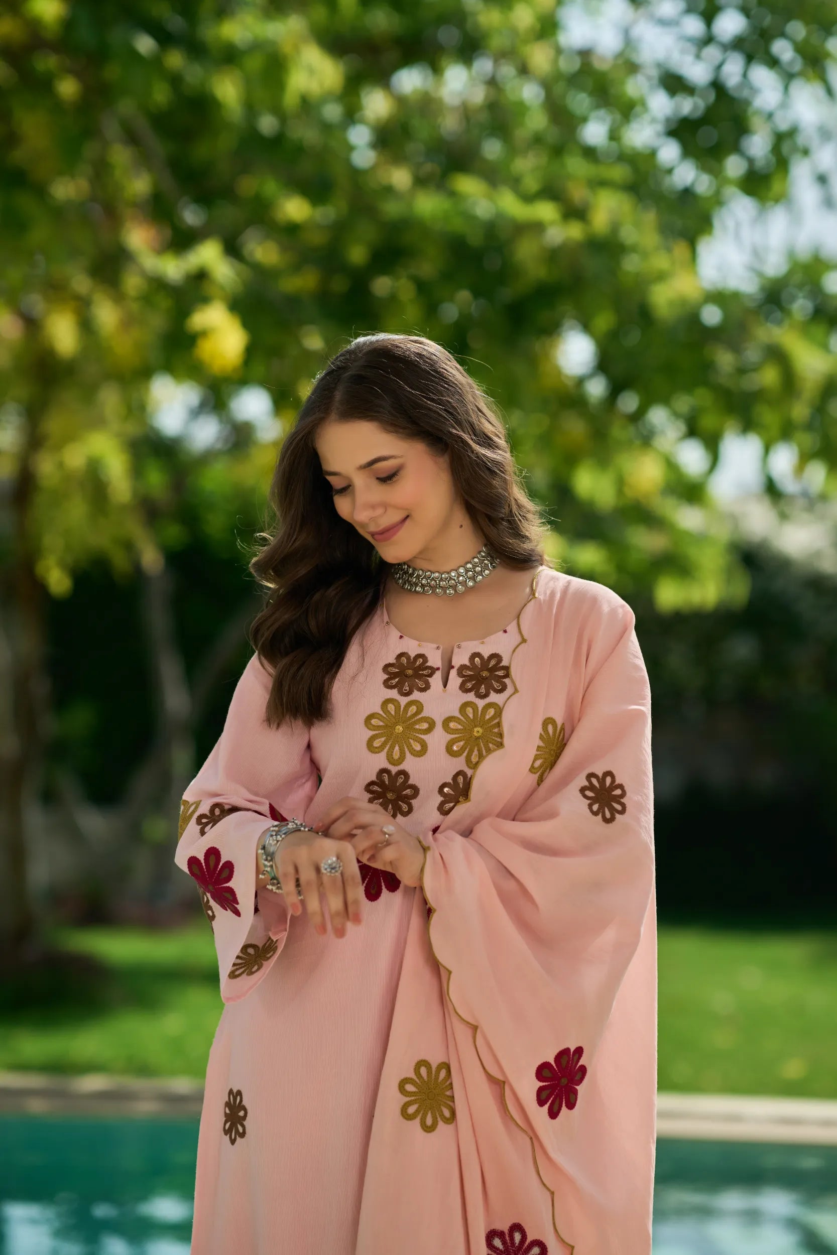 Blush Flora Kurta Set