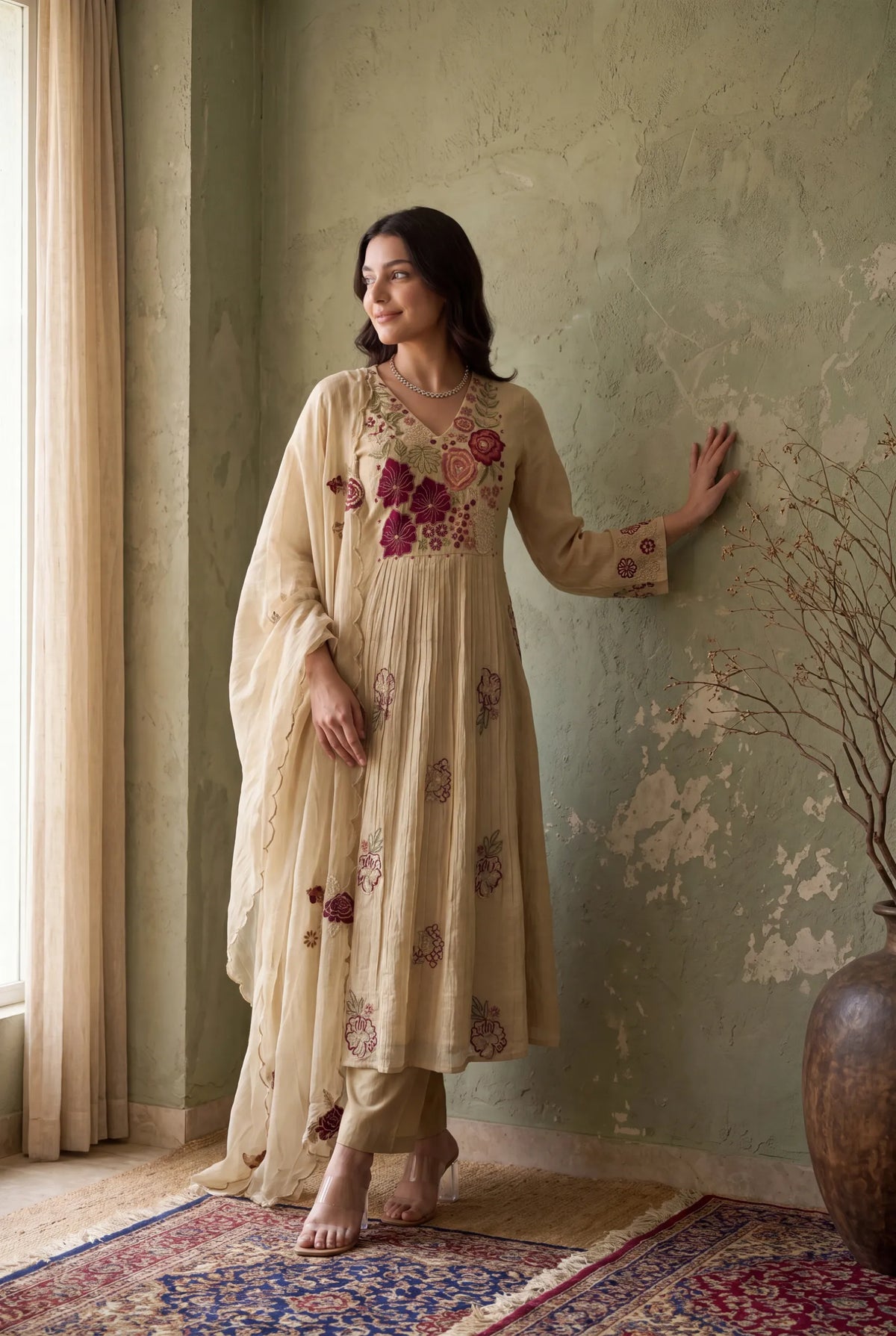 Moonlight Bloom Kurta Set