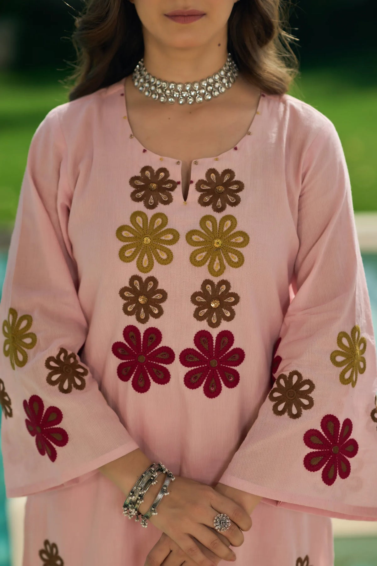 Blush Flora Kurta Set