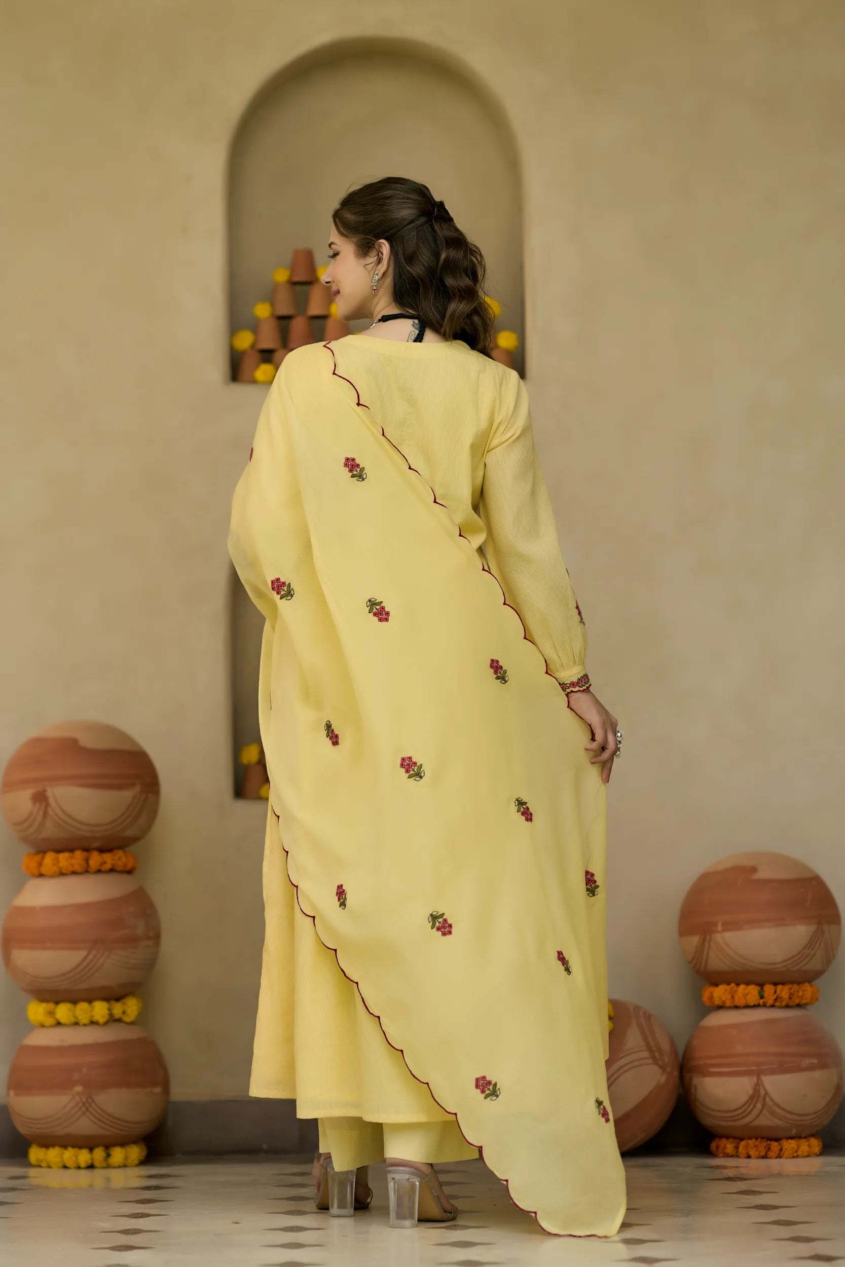 Lemon Bloom Kurta Set