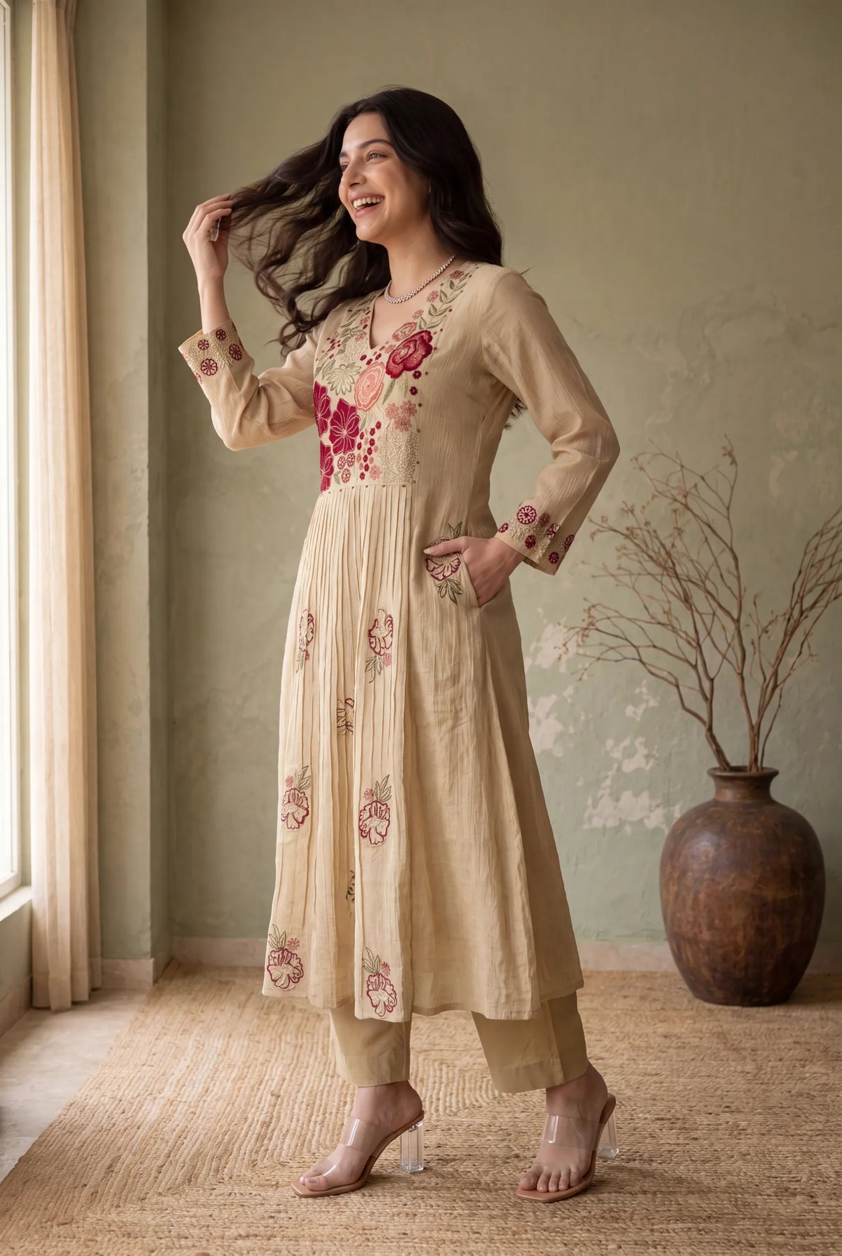 Moonlight Bloom Kurta Set