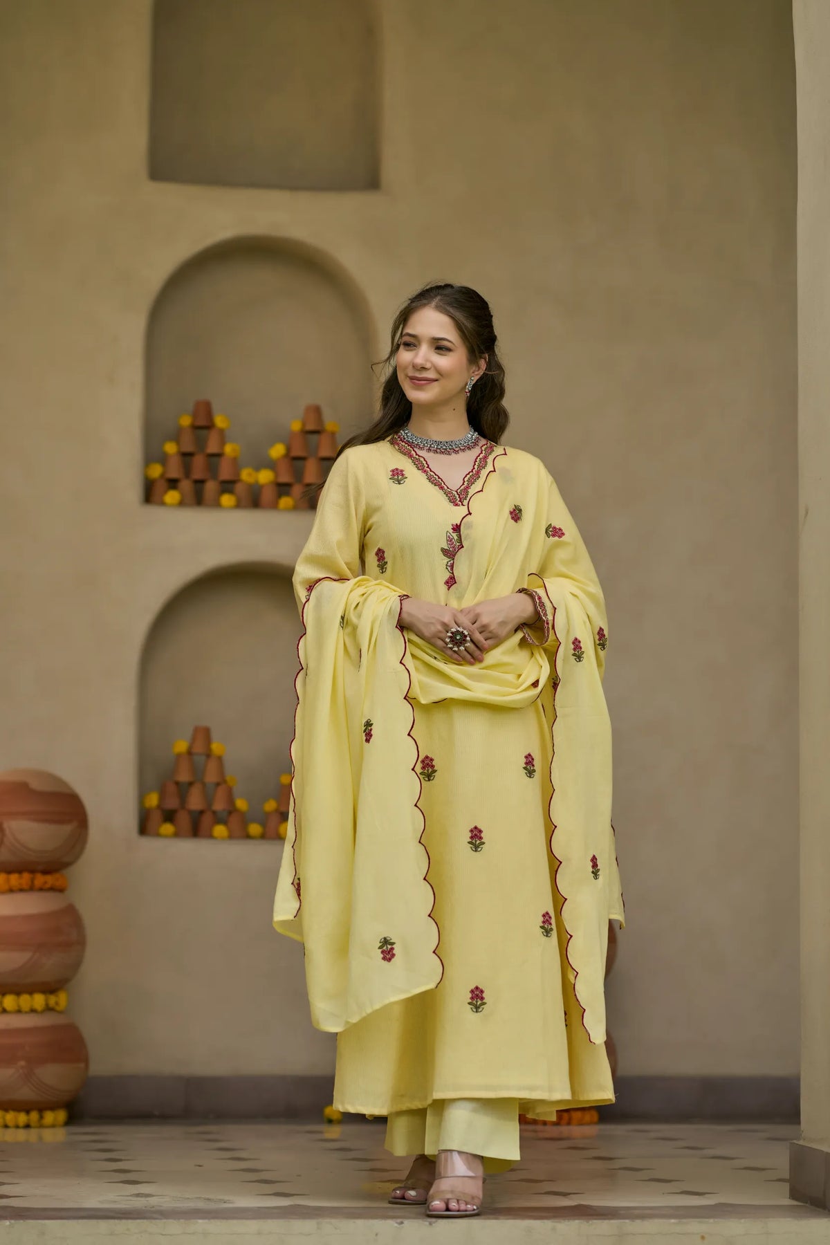 Lemon Bloom Kurta Set